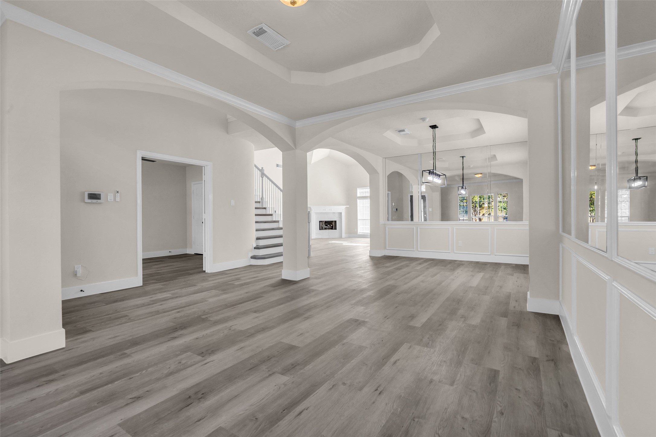 Your dining room flowing naturally into the living area