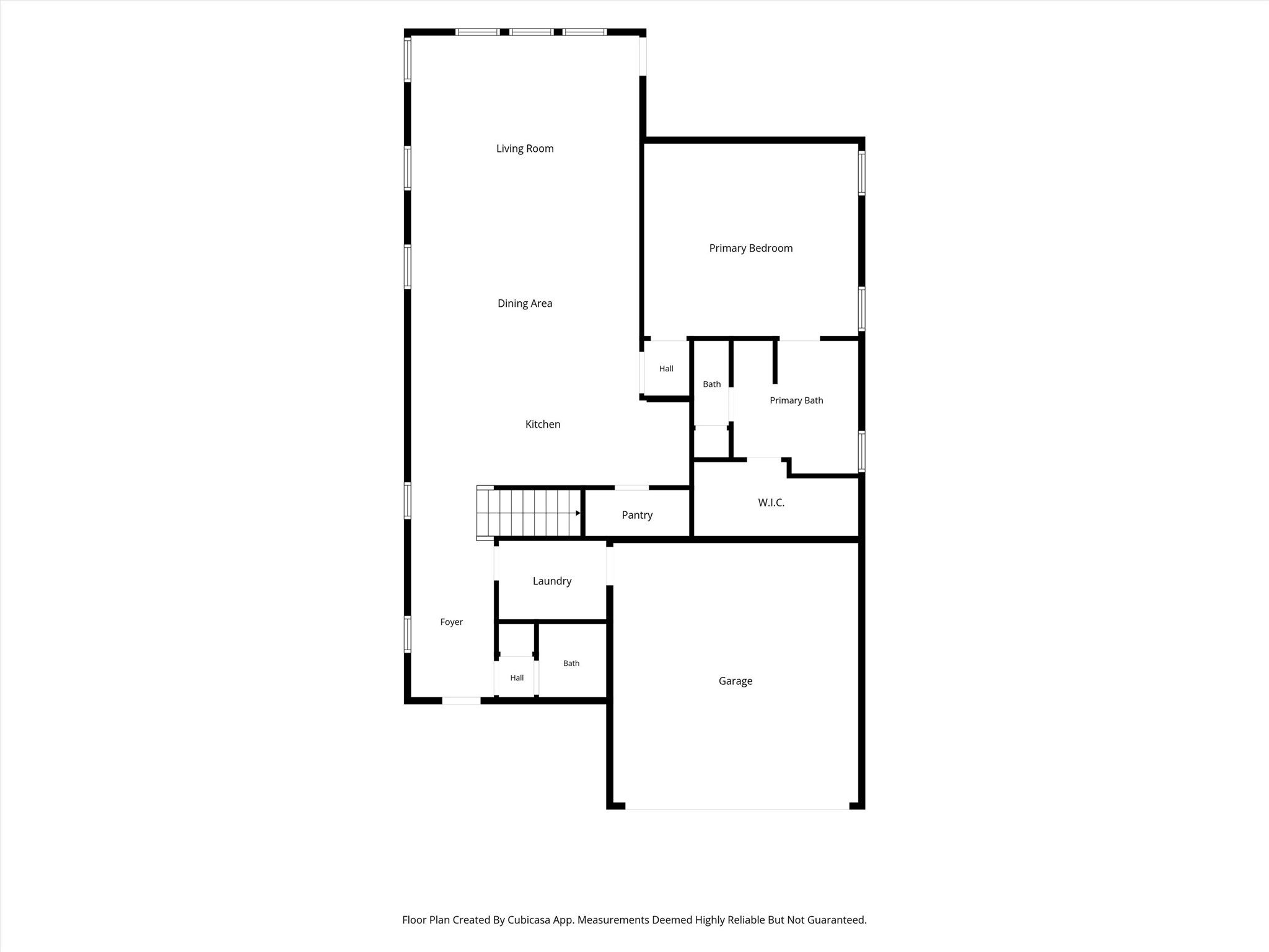 Second floor layout.