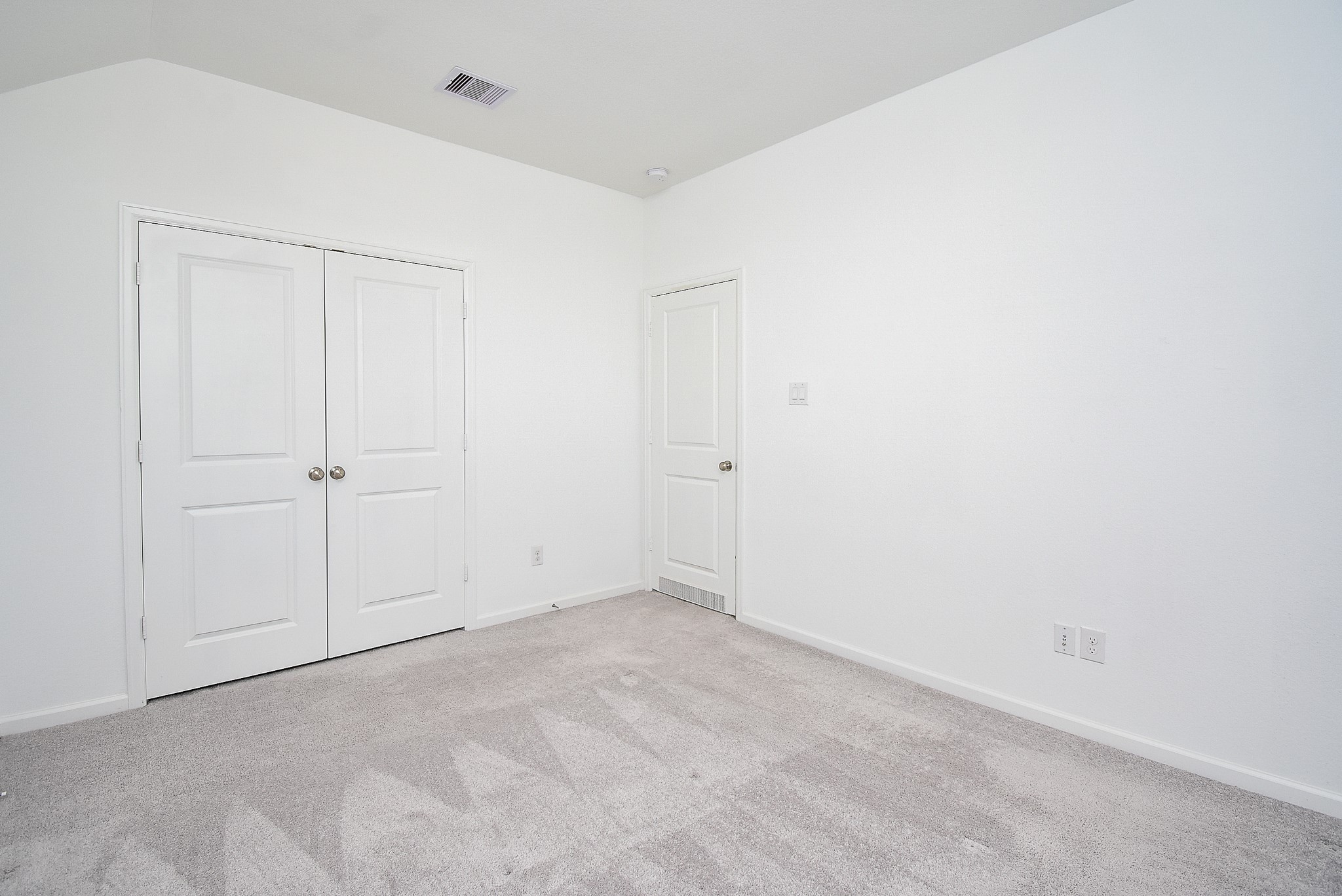 Like the other bedroom, the closet is large.