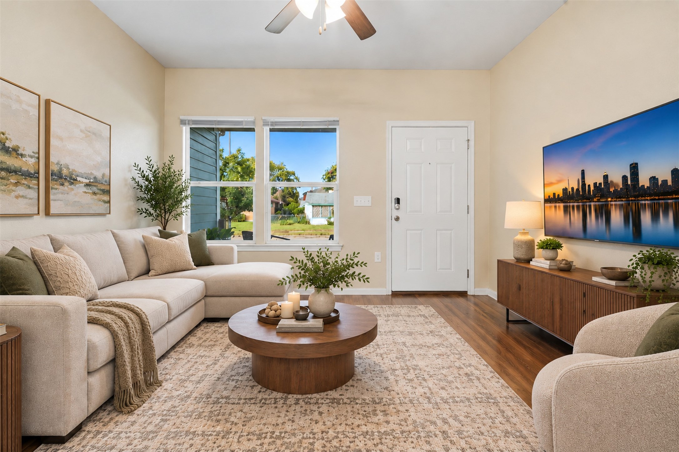 Living Room Virtually Staged Living Room Virtually Staged