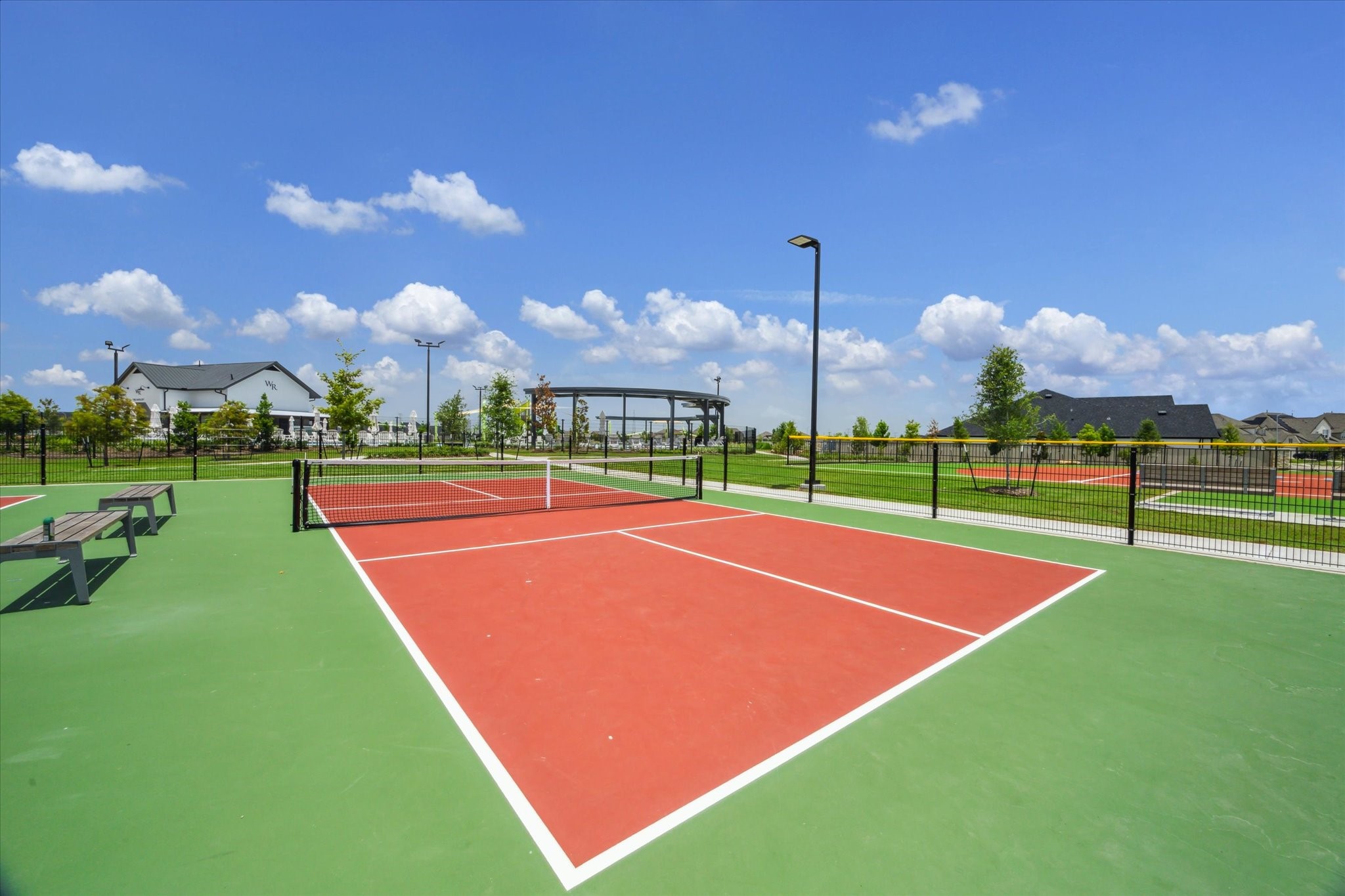 Enjoy a competitive game of pickleball!
