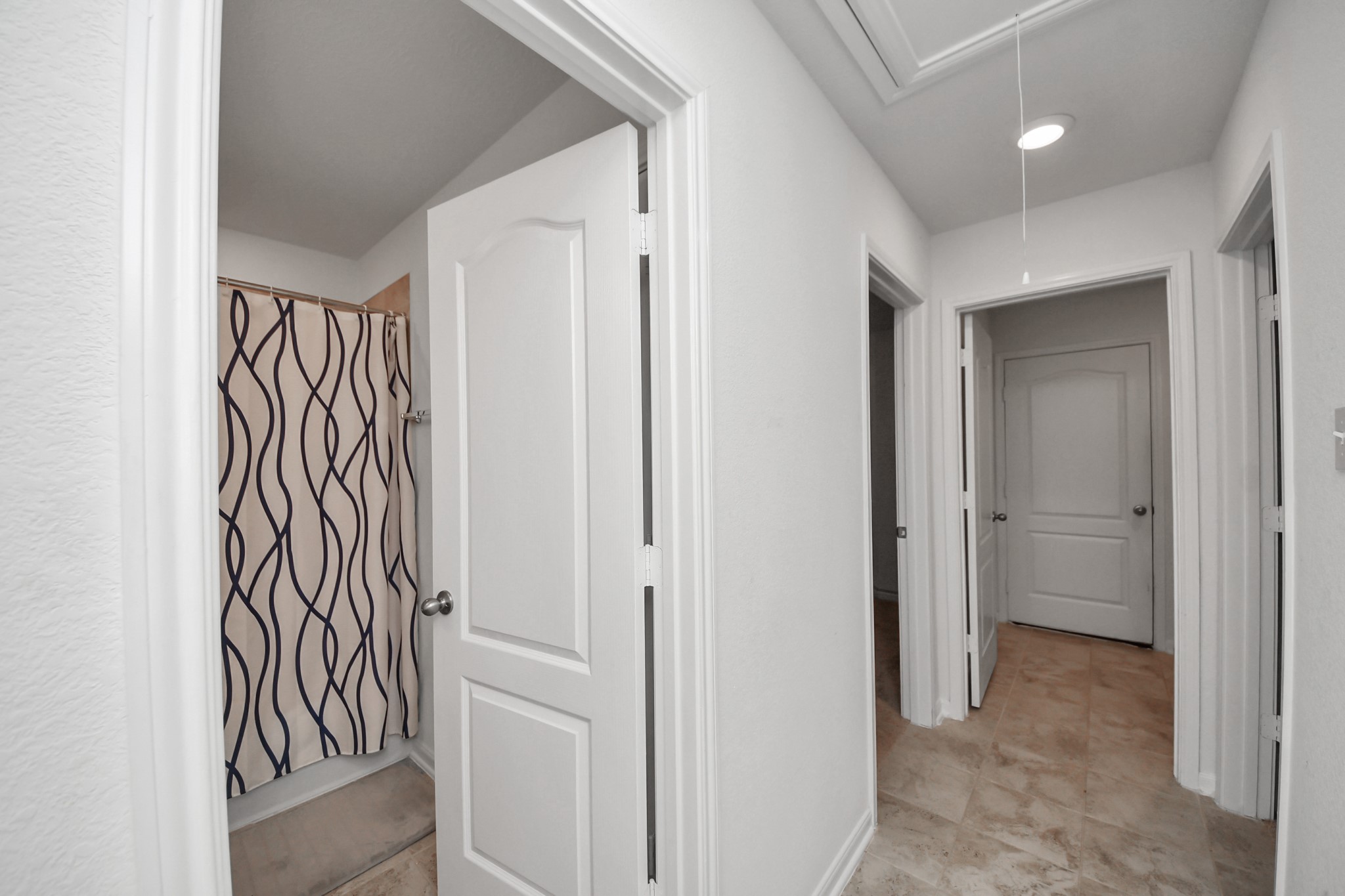 Hallway leading to all guest rooms