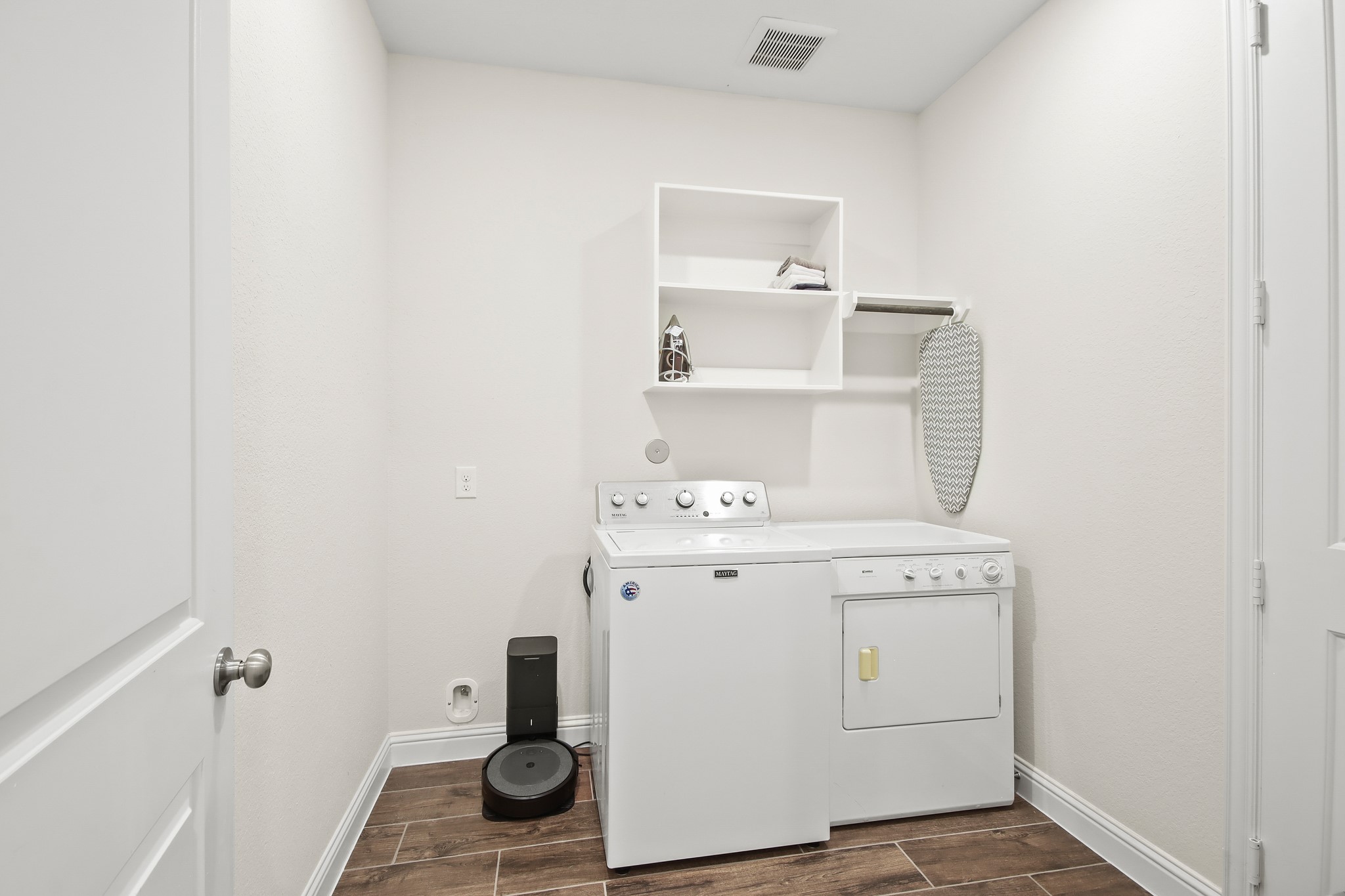 Utility room leading to garage