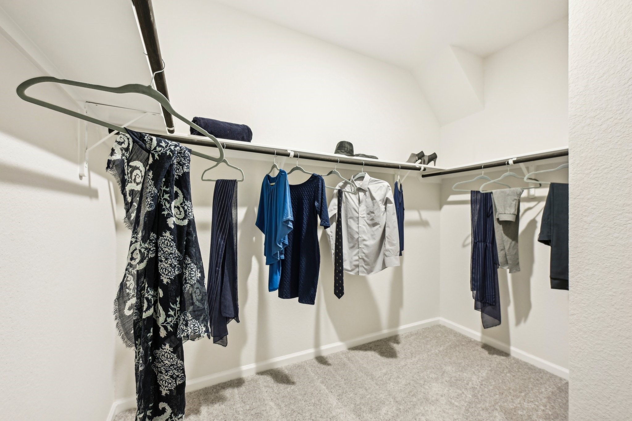 Oakshire II- Primary Closet. Sample image for illustration; upgrades, options, and colors may vary.