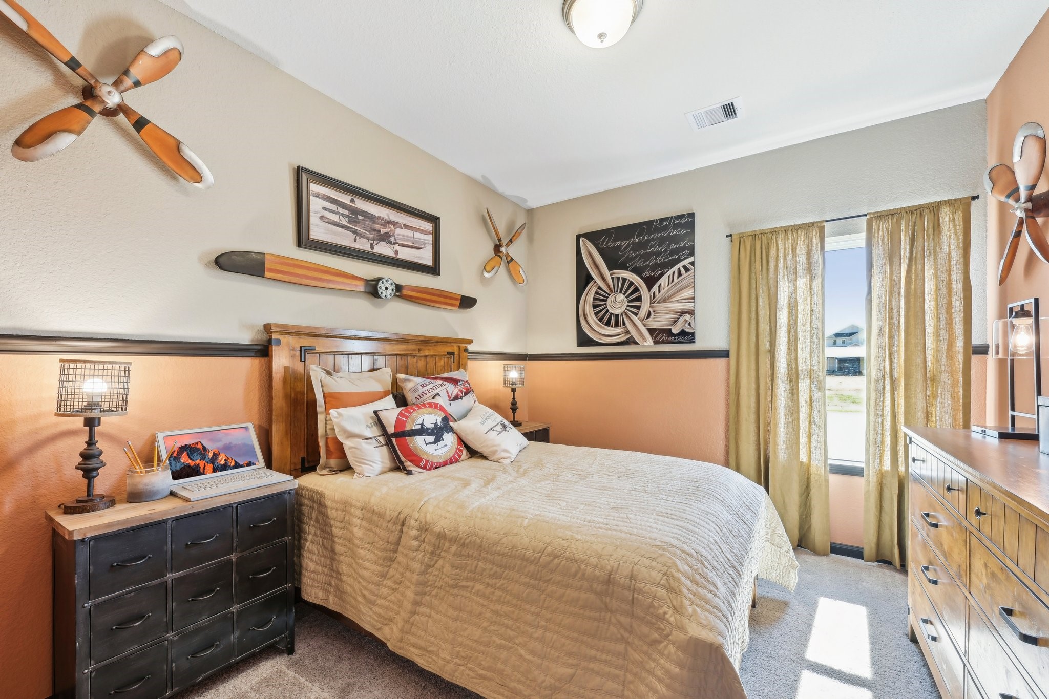 Oakshire II- Bedroom 2. Sample image for illustration; upgrades, options, and colors may vary.