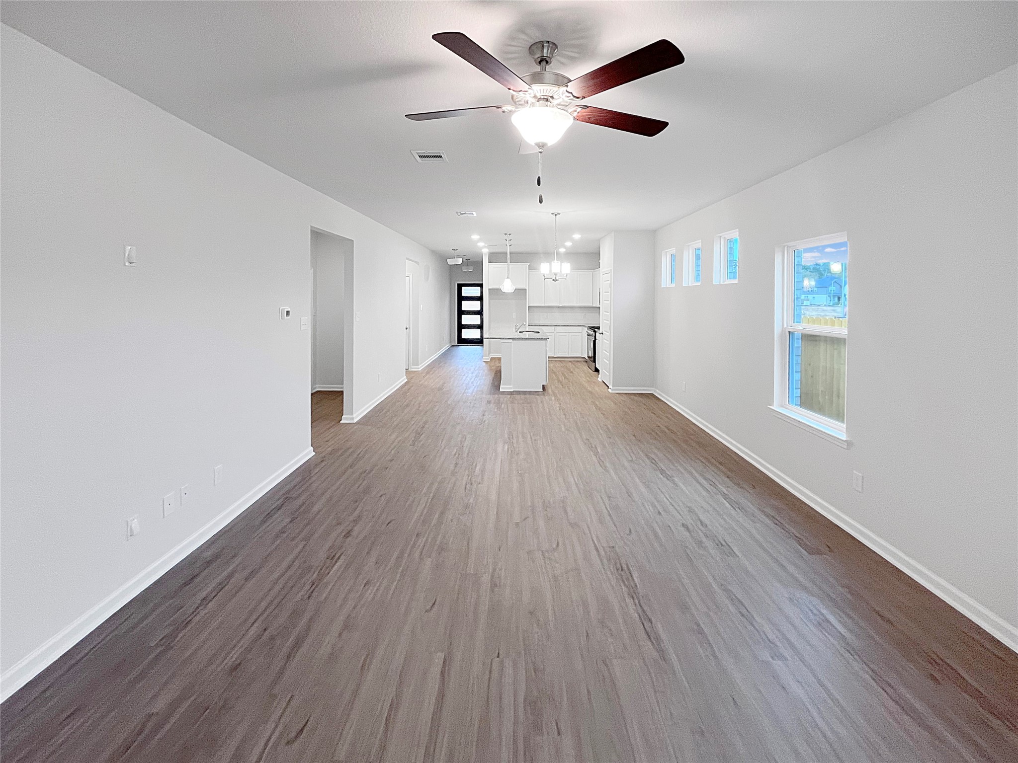 Oakshire II- Family Room. Sample image for illustration; upgrades, options, and colors may vary.