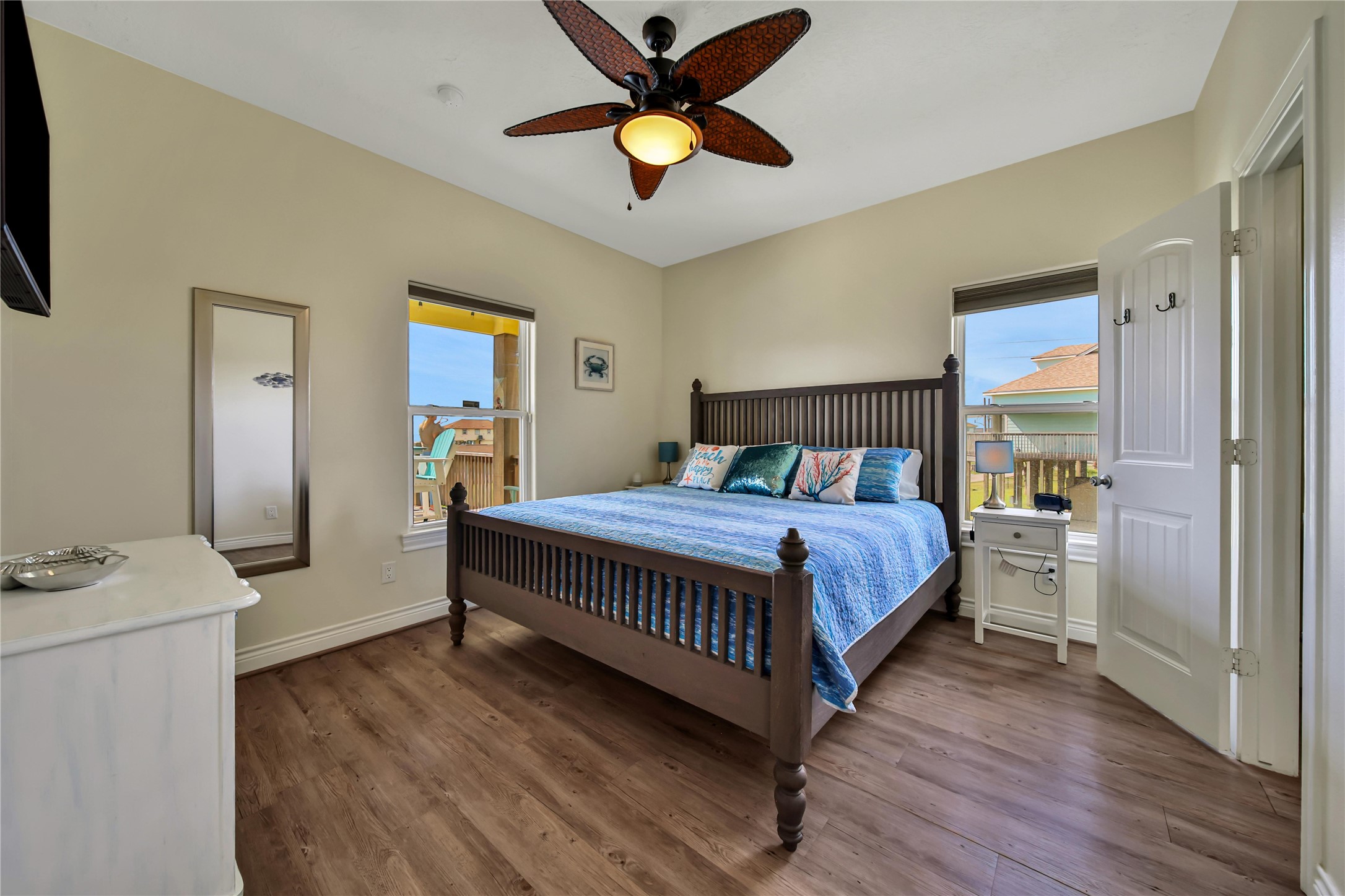 Bedroom #1- with views of the Gulf!