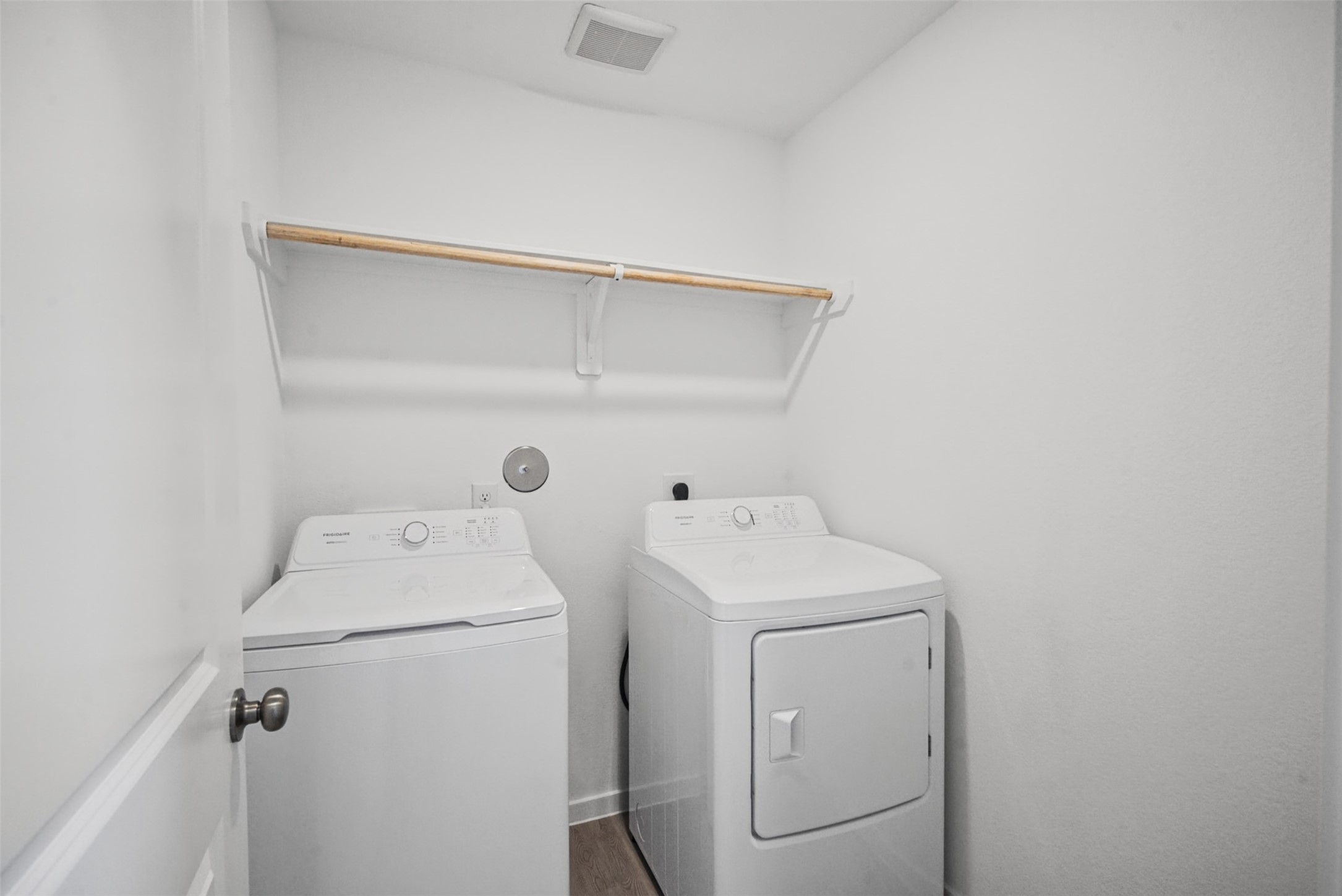 Laundry day just got easier! A dedicated in-home laundry space with washer and dryer already in place adds a major dose of convenience to everyday living.