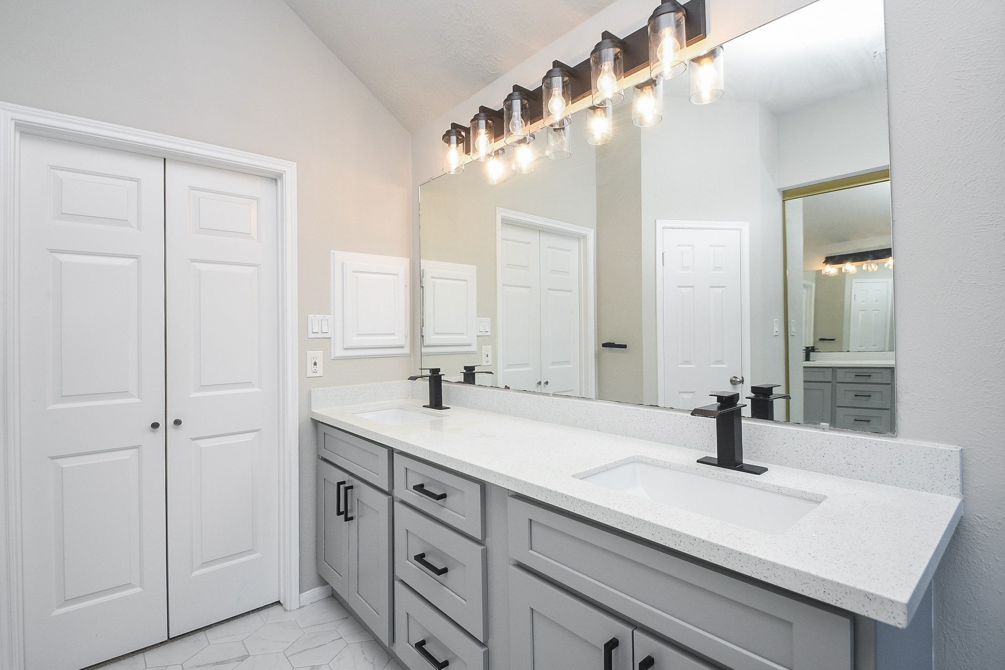 This primary bathroom is a a dream.