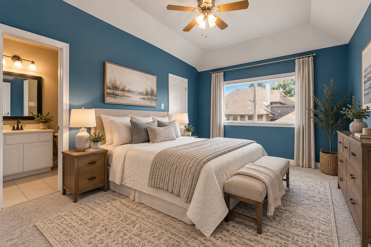 **Virtually Staged** secondary bedroom.
