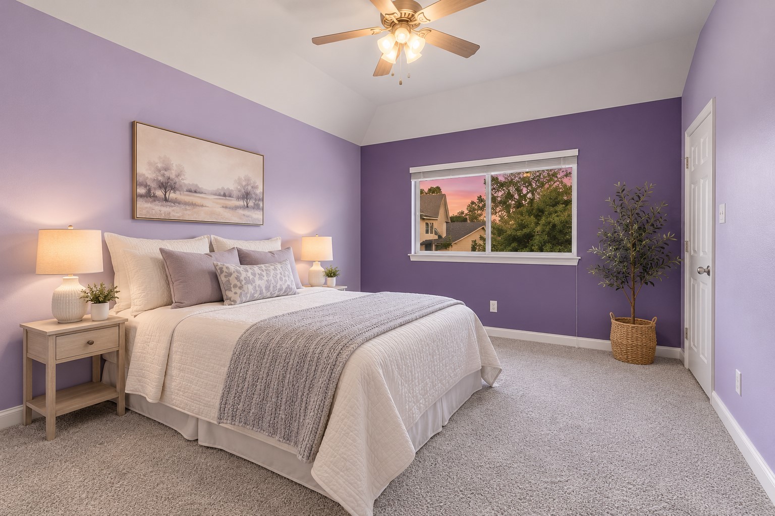 **Virtually Staged** secondary bedroom.