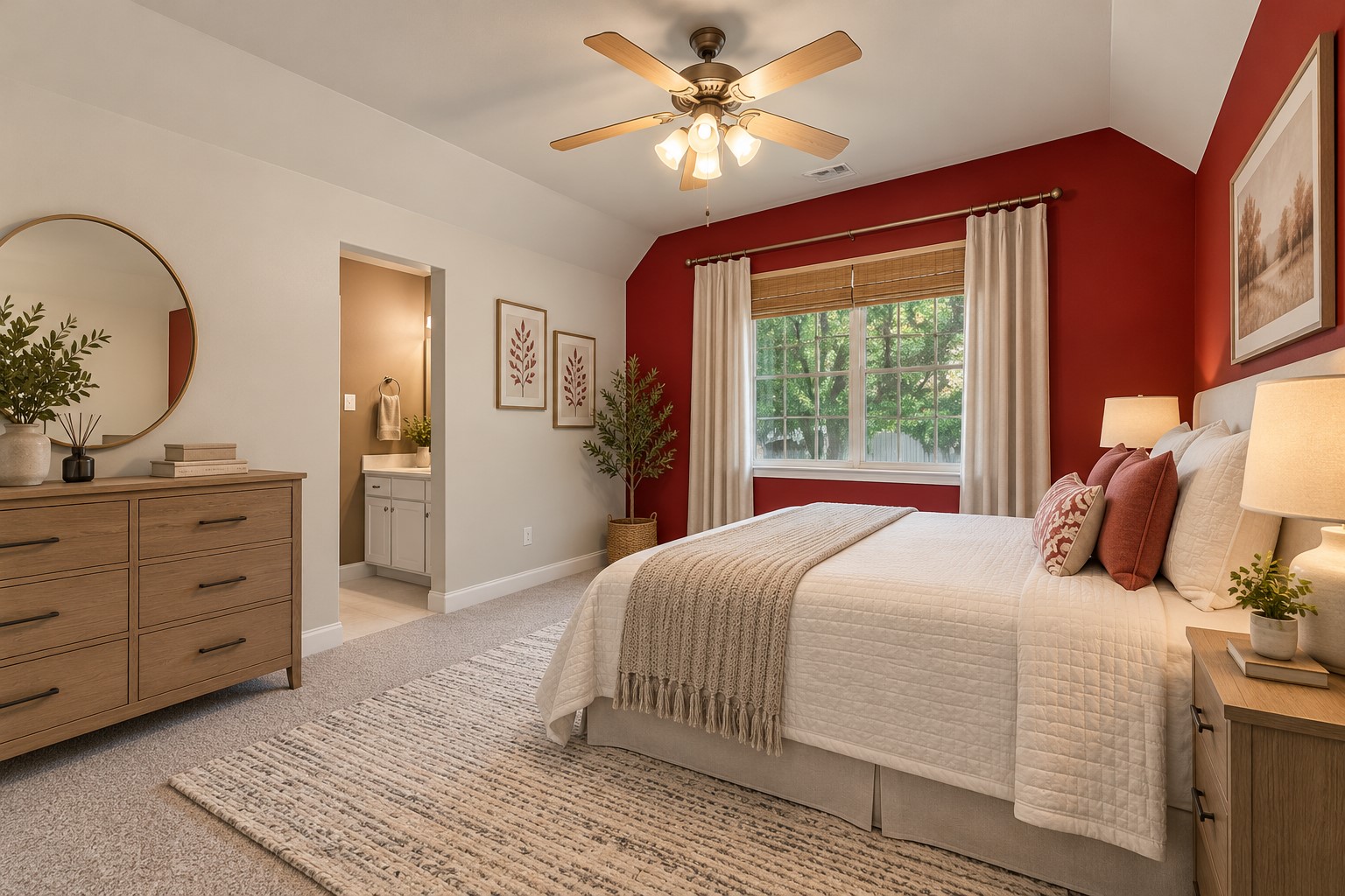 **Virtually Staged** secondary bedroom.