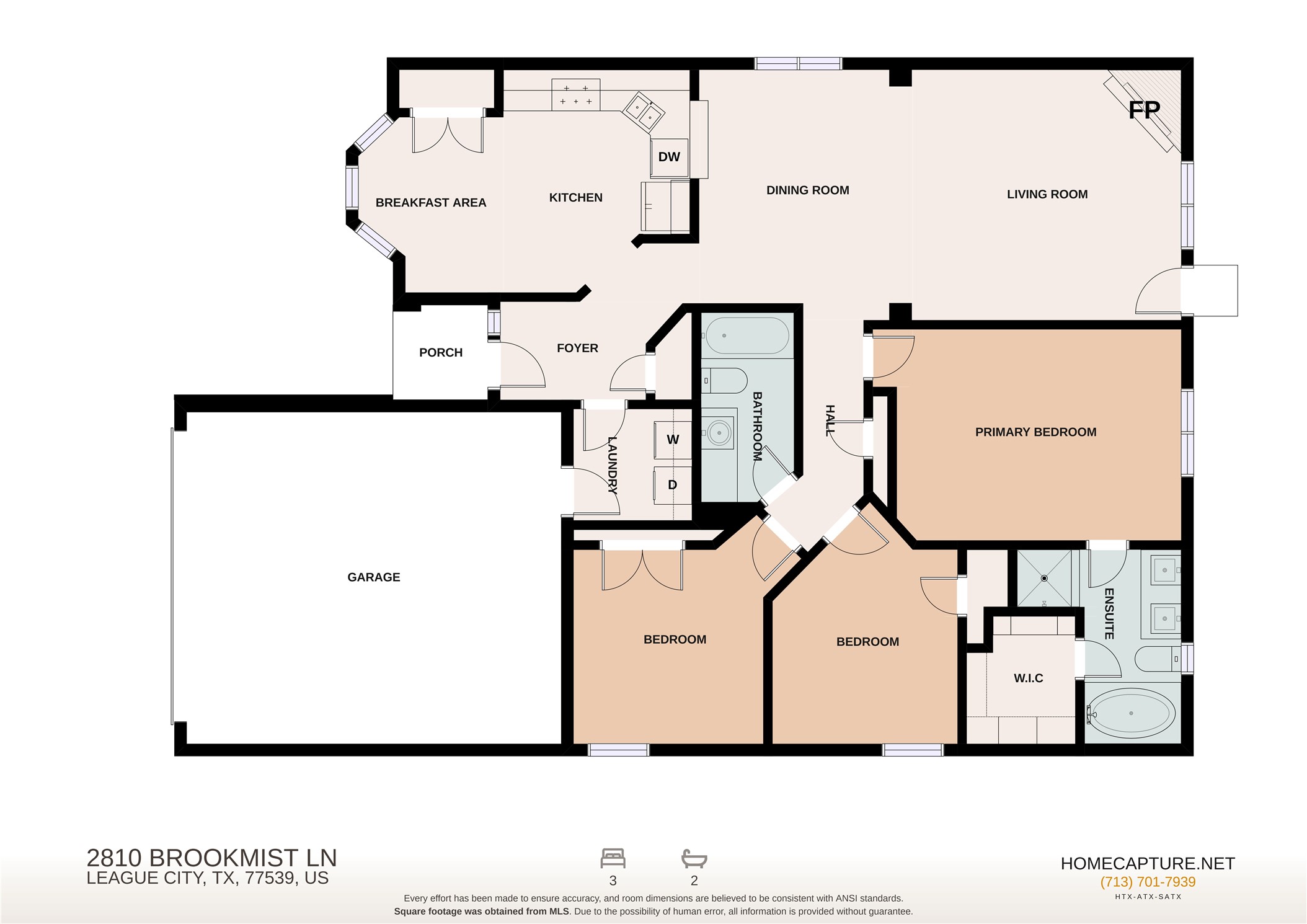 2810 Brookmist Lane, Dickinson, TX 77539