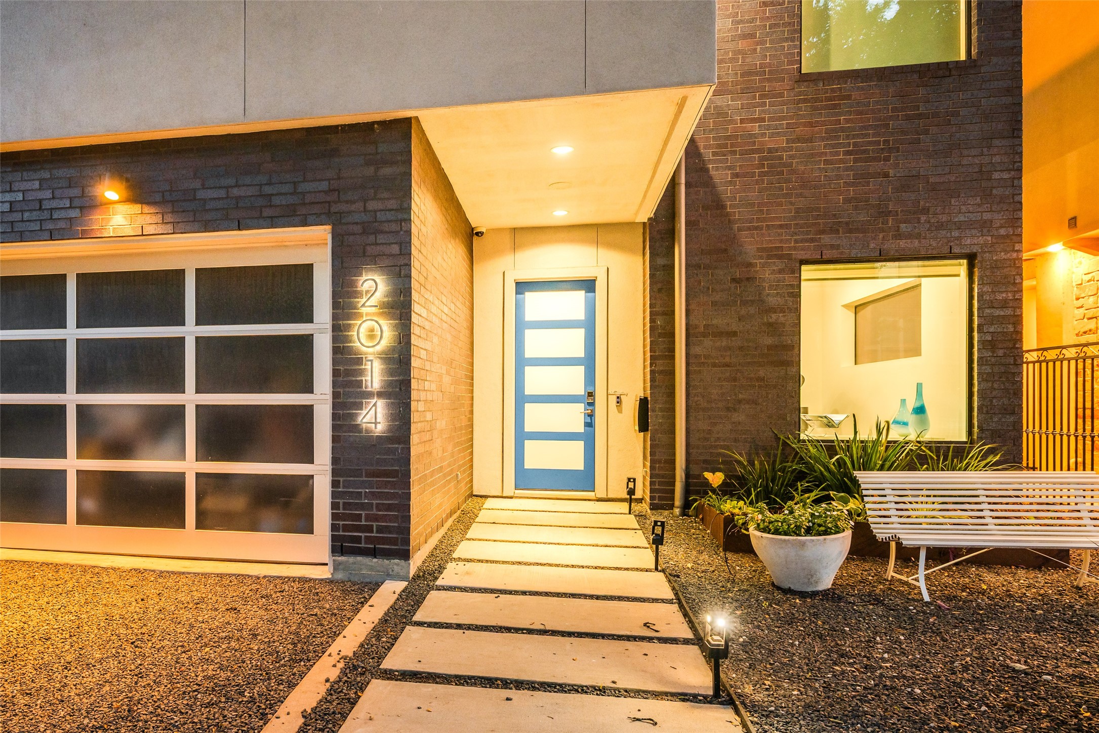 Welcome to 2014 Park Street, a beautiful front entry with custom-painted blue front door, backlit address numbers, black star gravel & paver walkway & modern landscaped planters. Ring door bell. Welcome to 2014 Park Street, a beautiful front entry with custom-painted blue front door, backlit address numbers, black star gravel & paver walkway & modern landscaped planters. Ring door bell.