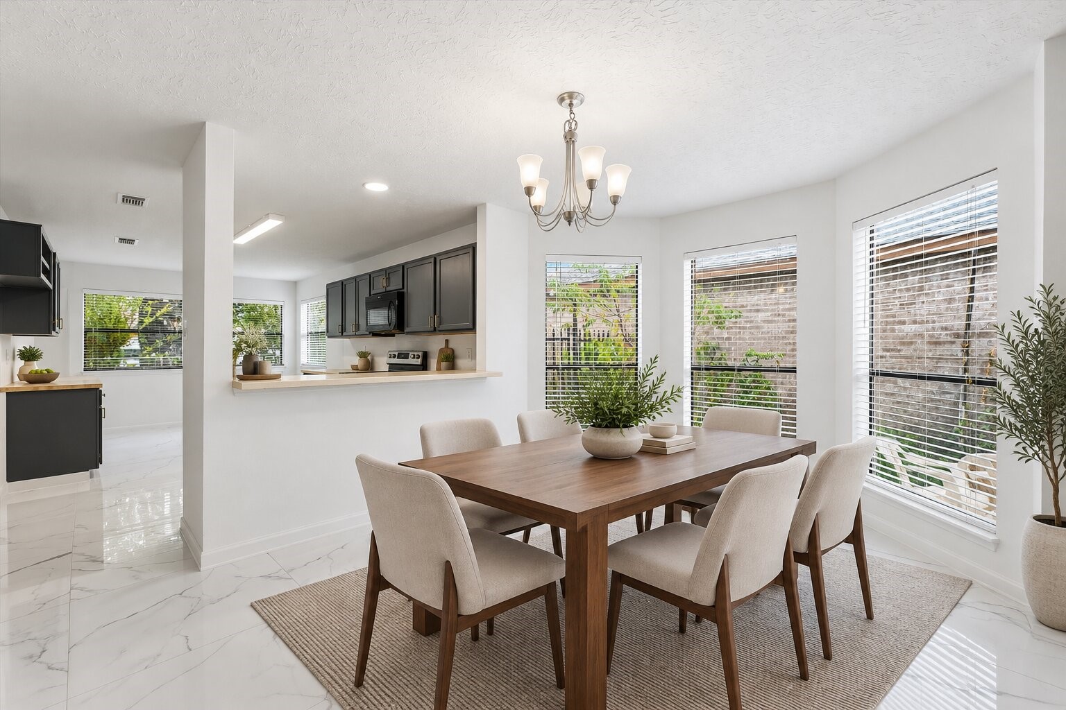 Virtually Staged Dining Area Virtually Staged Dining Area