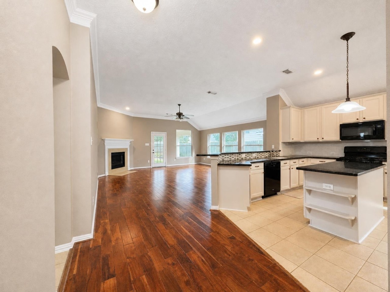 Kitchen and Living Room