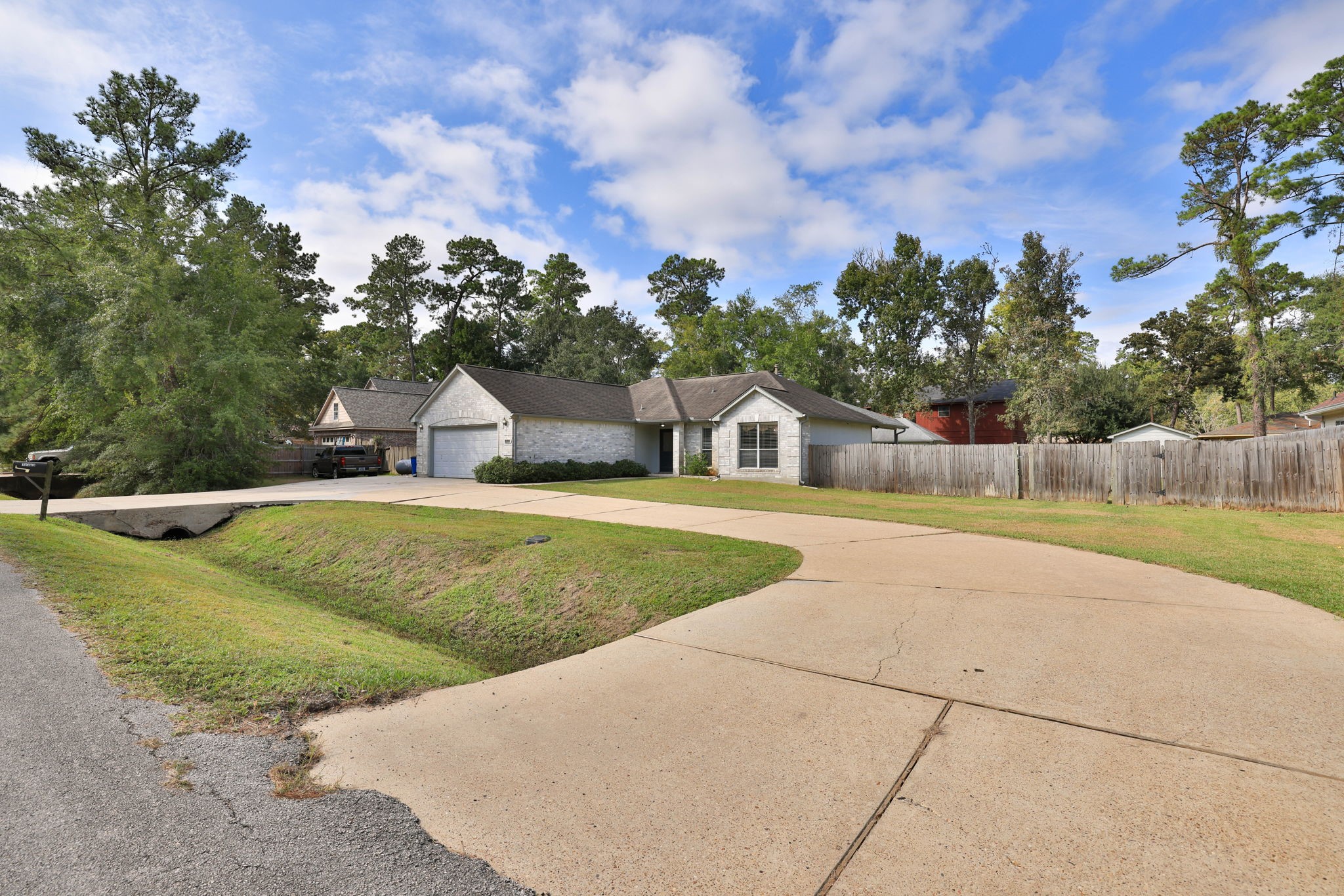 Home sits on a double lot - almost half an acre