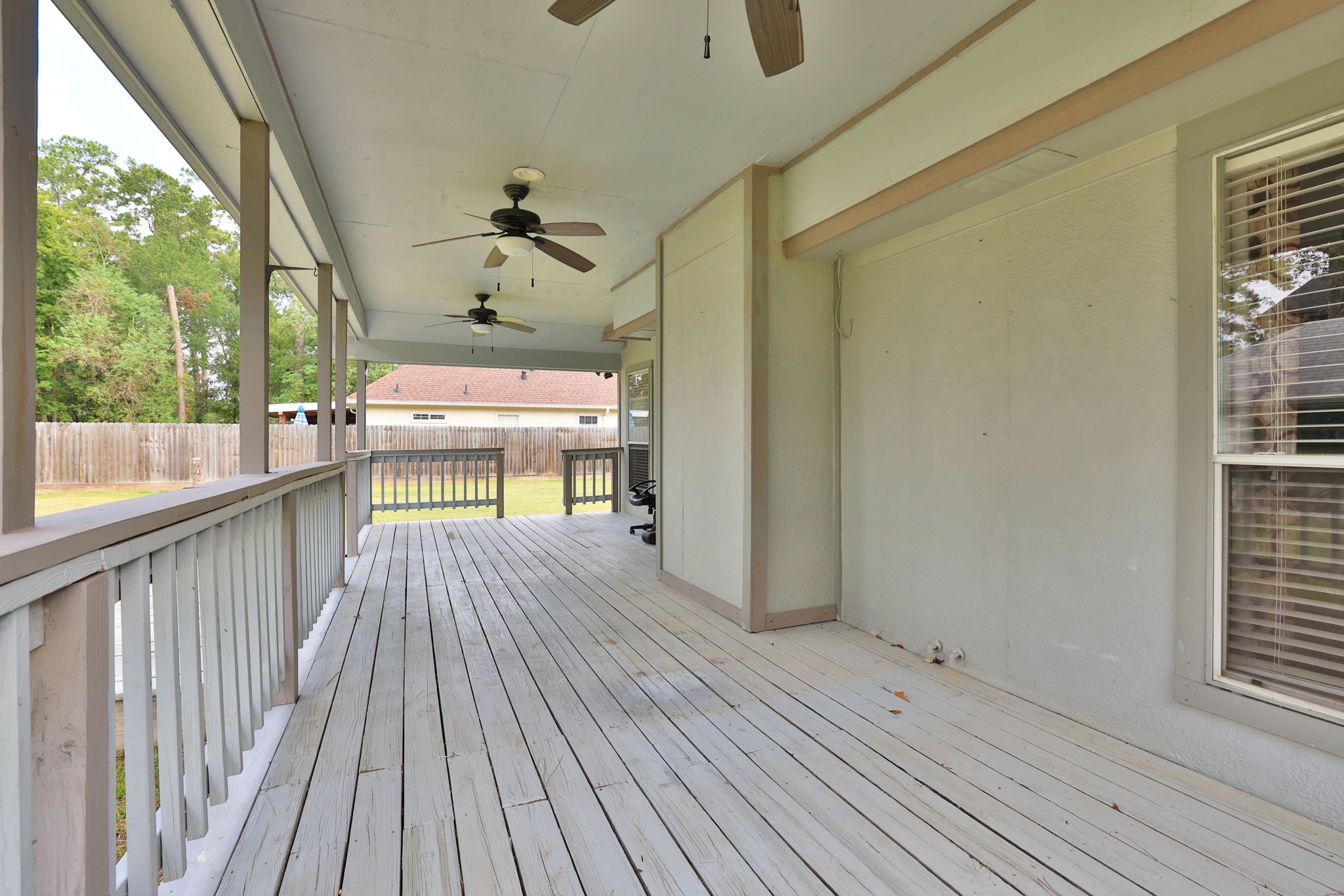 Huge covered patio for grilling, chilling and entertaining friends and family!