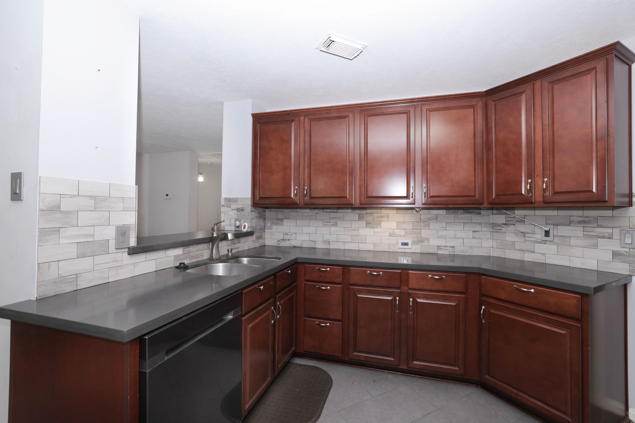 Bar overlooking family room