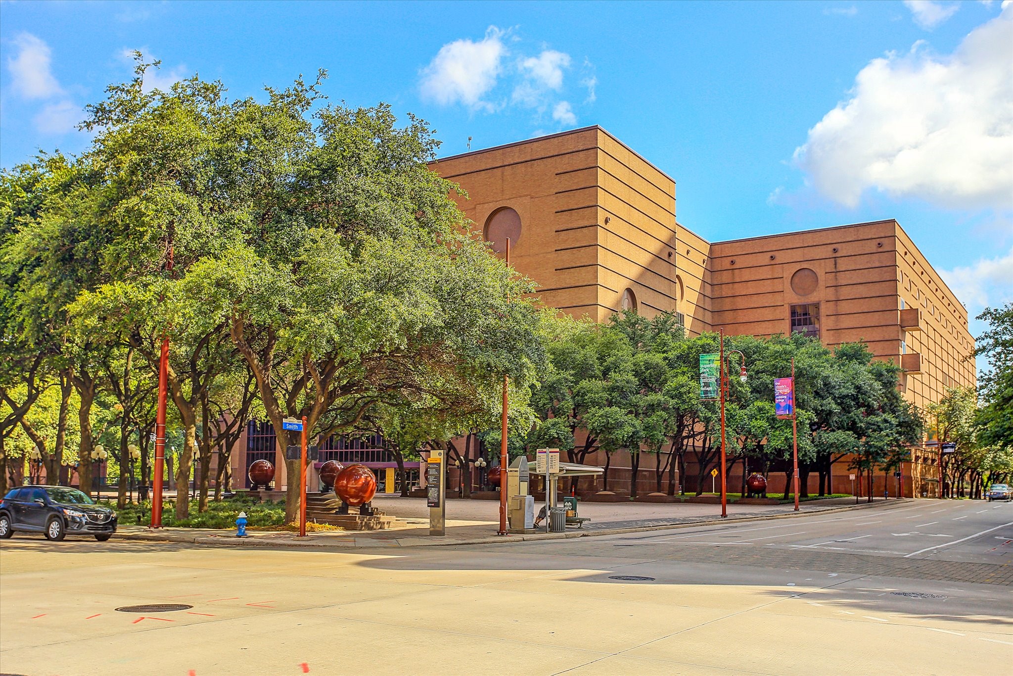 The Wortham Theater Center is a cornerstone of Houstons Theater District, home to the Houston Ballet and Houston Grand Opera. Its bold architecture and tree-shaded plaza with distinctive spherical sculptures create an instantly recognizable landmark along Texas Avenue. Just beyond its walls, residents enjoy walkable access to concerts, Broadway shows, and world-class performances, making this cultural hub an essential part of downtowns vibrant lifestyle.