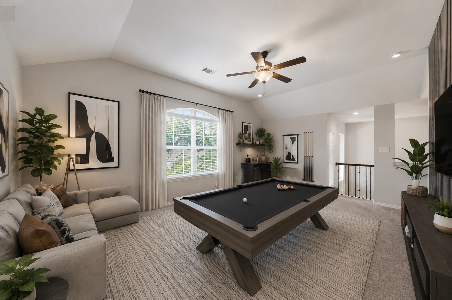 Virtually Staged Game Room