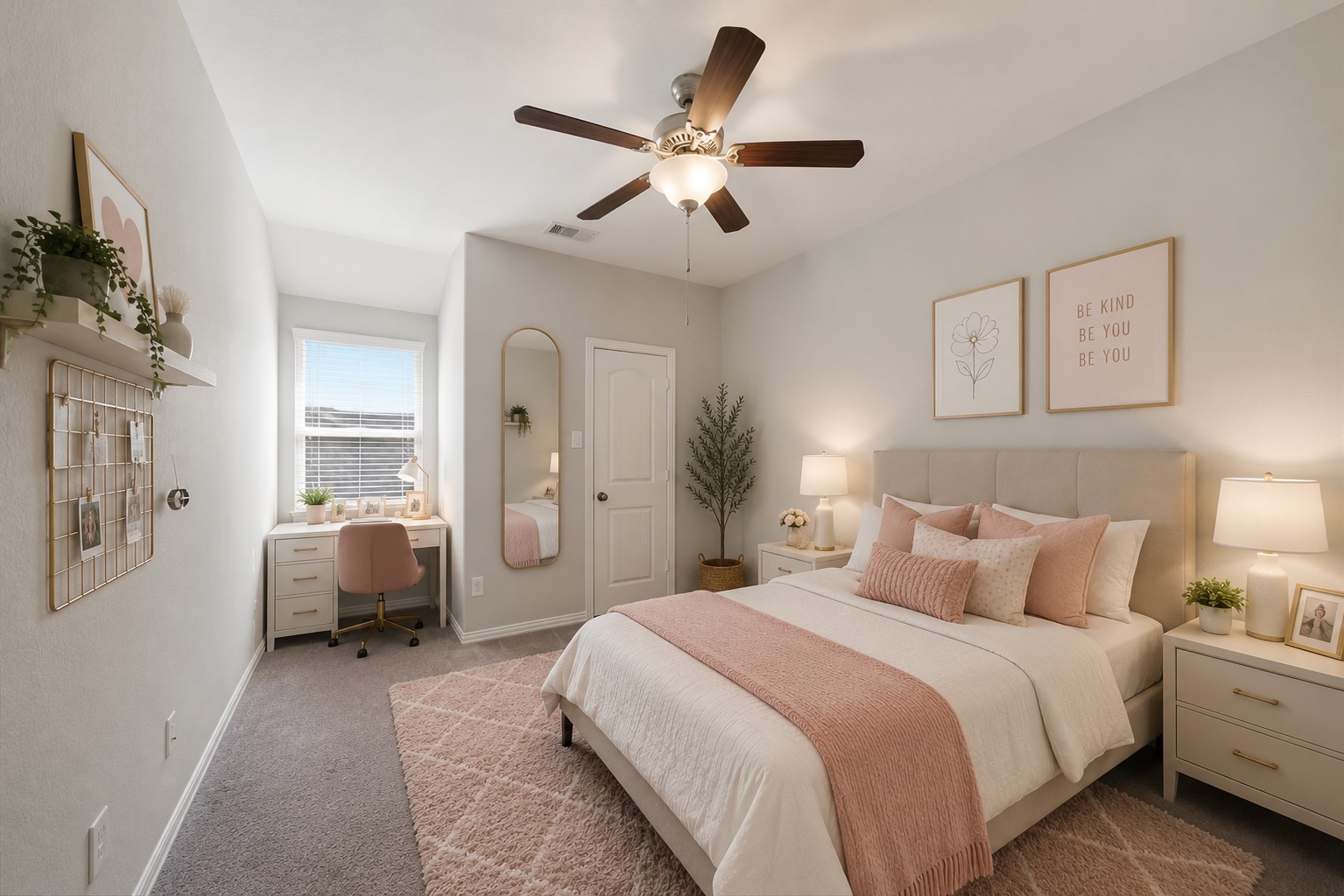 Virtually Staged Secondary Bedroom