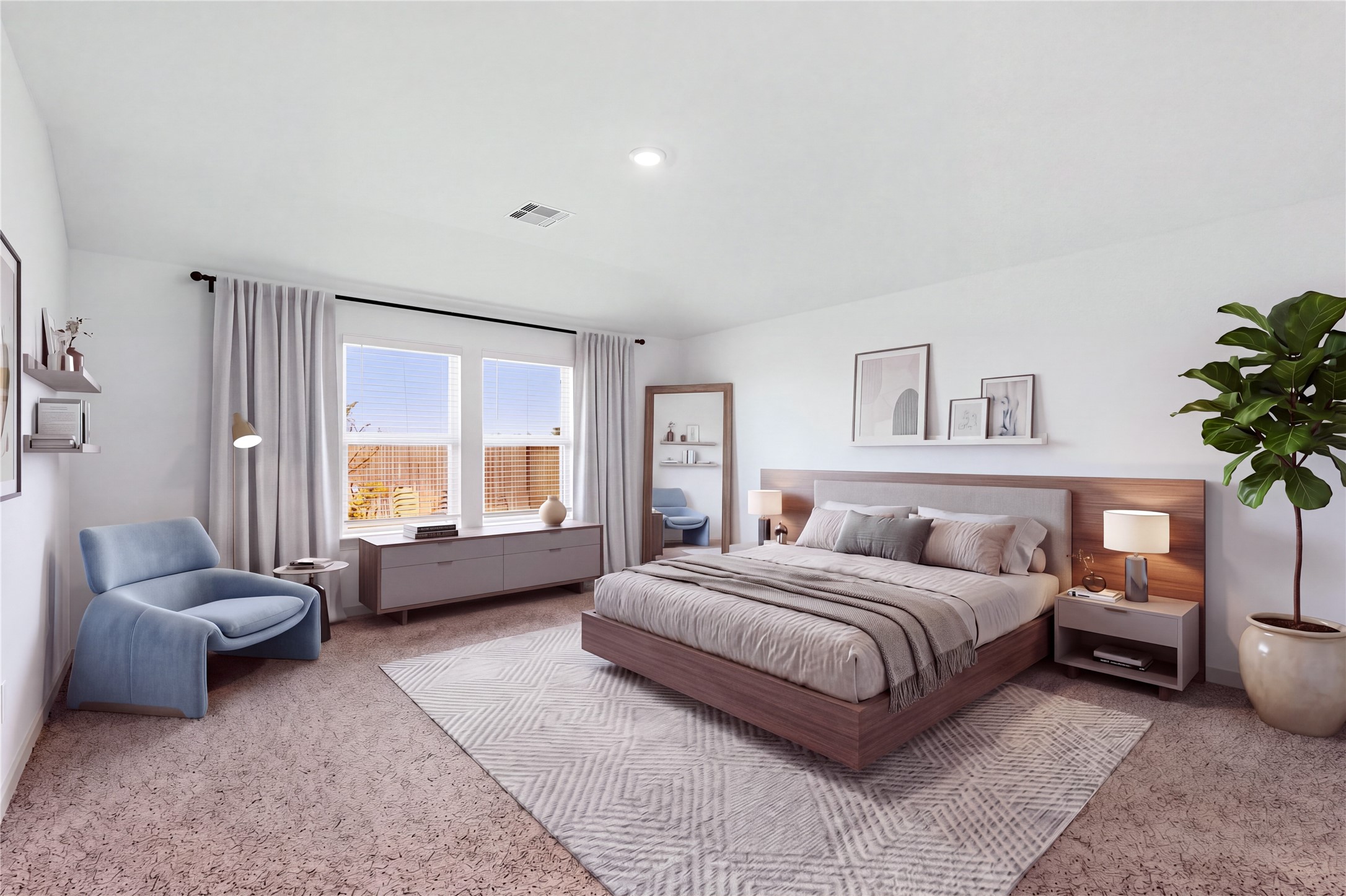 Primary Bedroom Virtually Staged