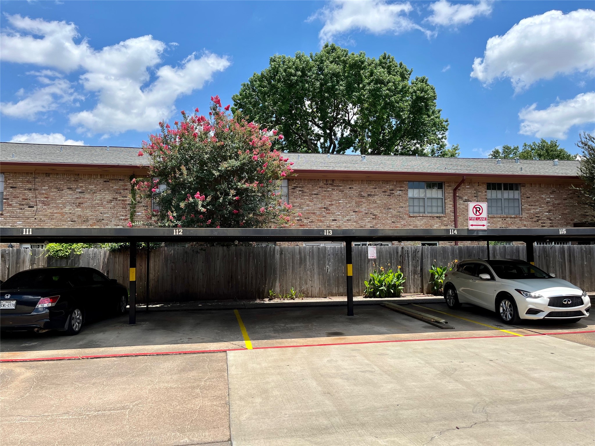 Two assigned parking spaces