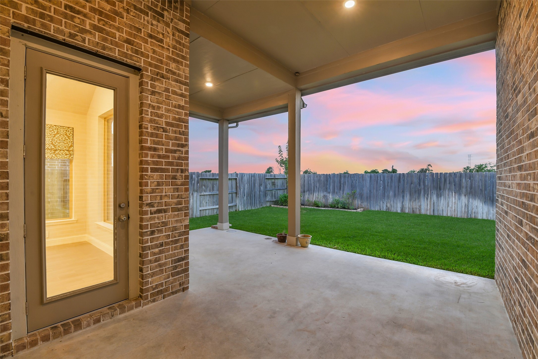 This gorgeous porch is located directly off the dining area.