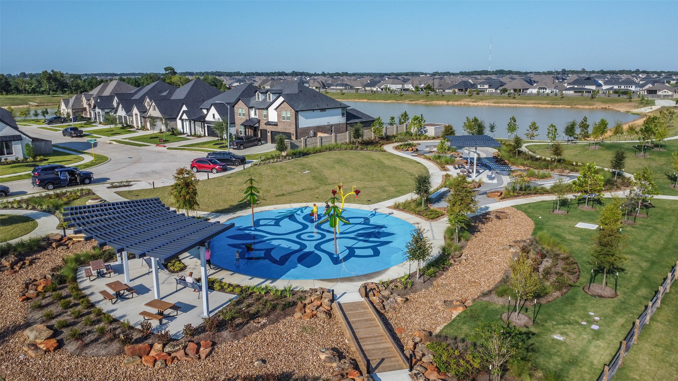 Amira's newly added splashpad.