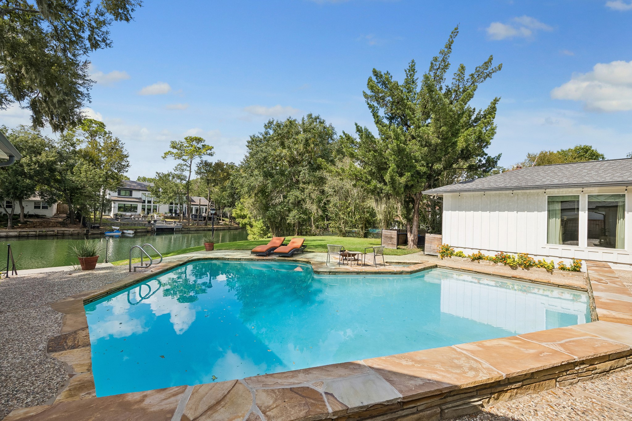 Imagine enjoying this view from your back patio, in the middle of Houston.