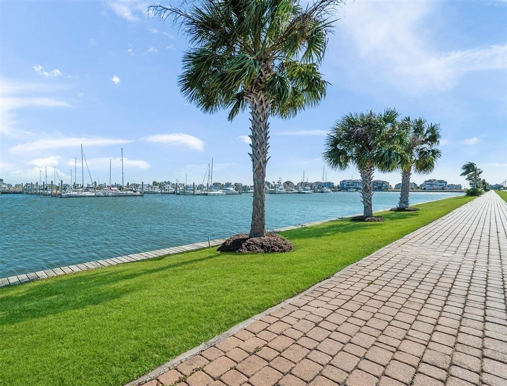 Beautiful walking trail along the water.