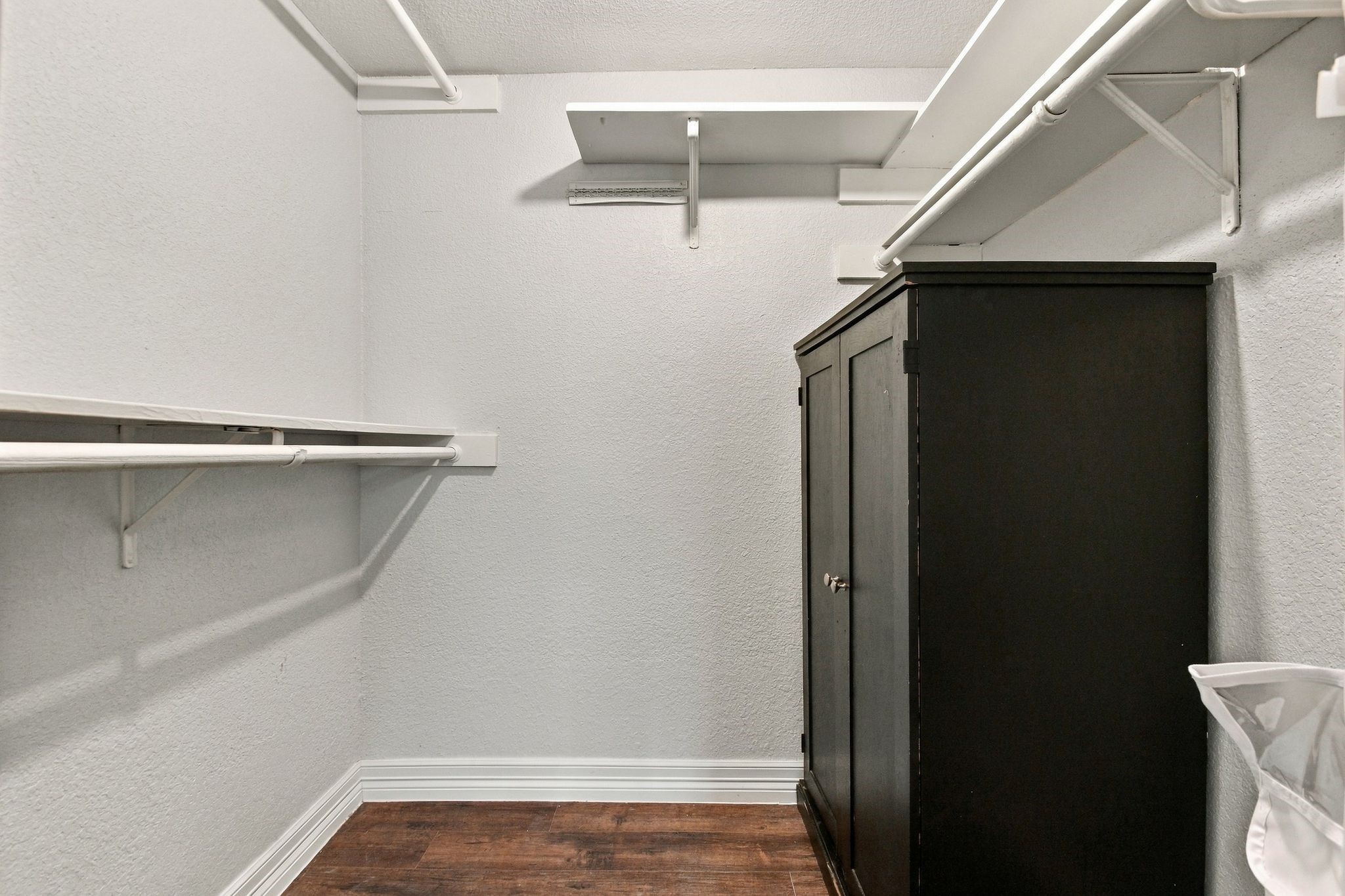 The Bedroom closet is very large - you may have to go shopping to fill this one up!