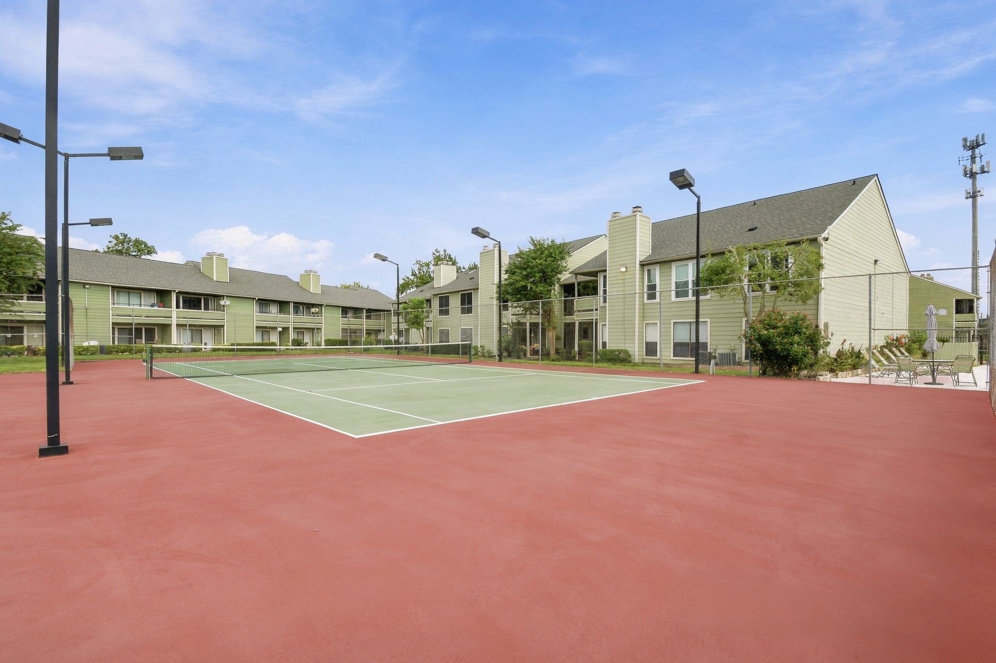 There are  great tennis courts in the area by the pool and BBQ's - plan an outing day to enjoy everything.