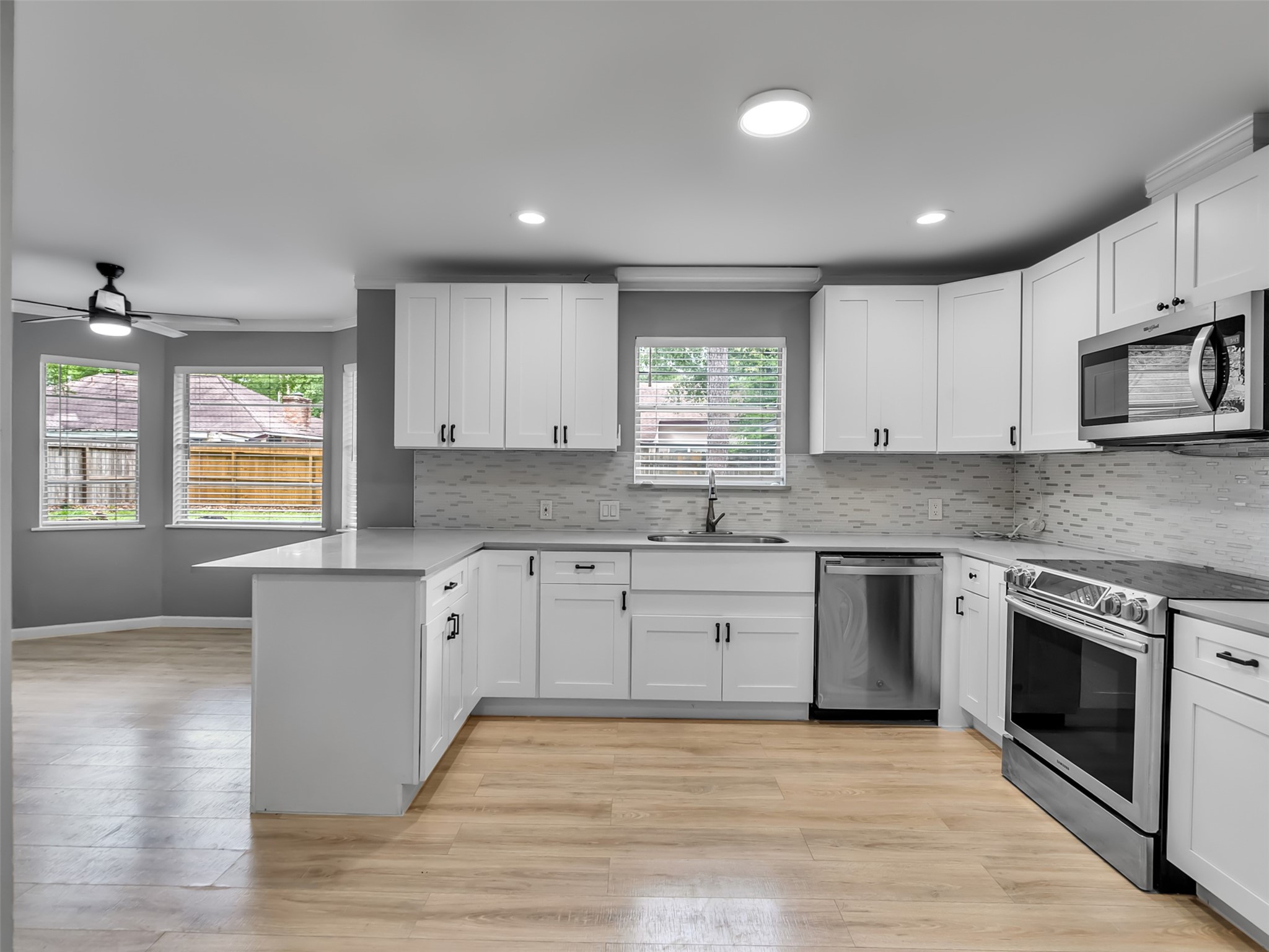 Light and bright updated kitchen.