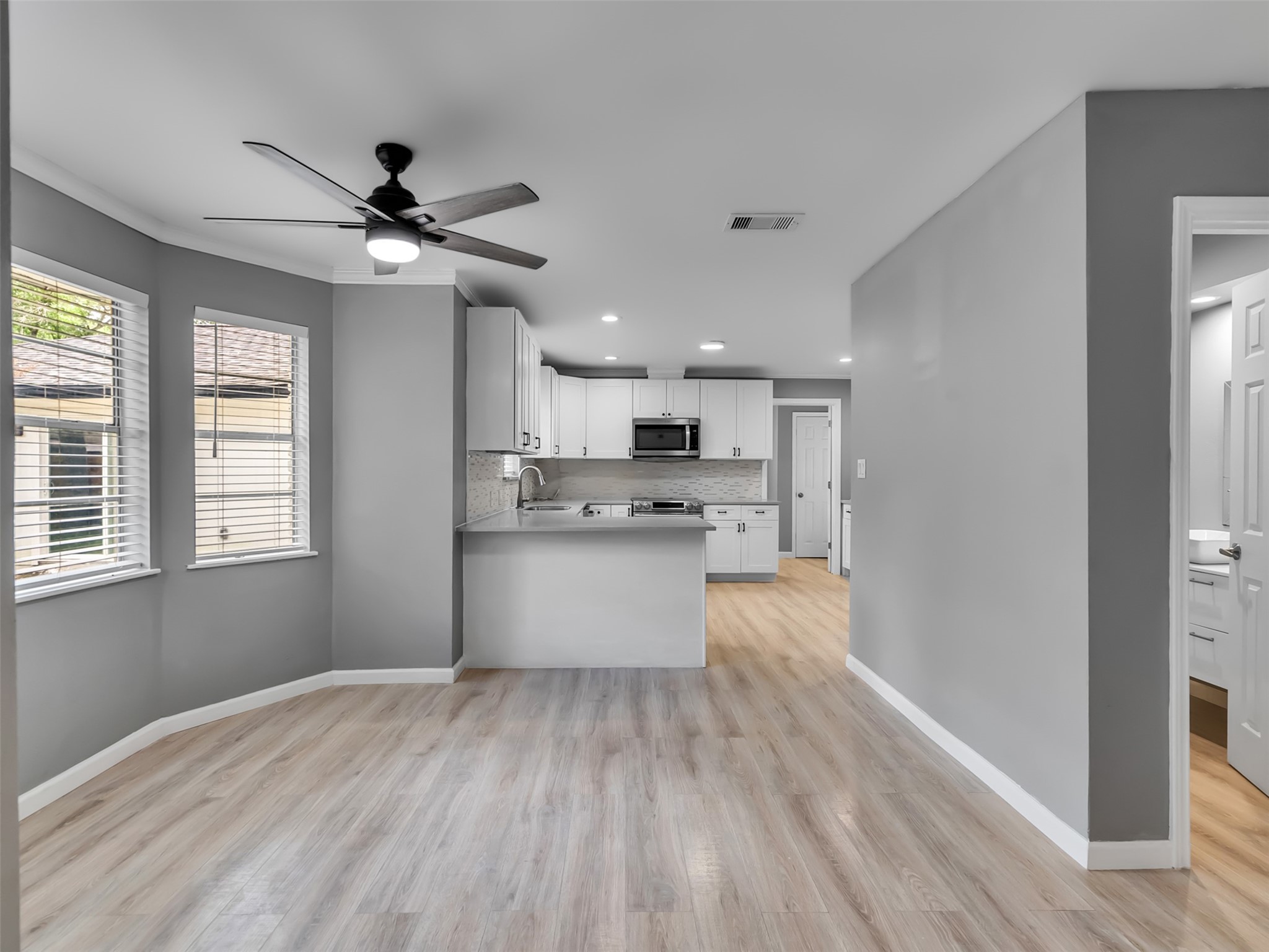 Plenty of room for dining in this kitchen.