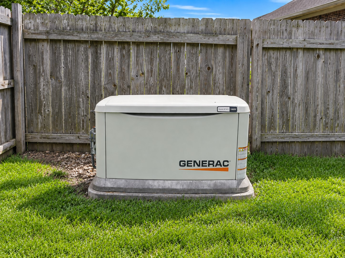 Whole-home Generac 24kW standby generator offers added peace of mind with reliable backup power during unexpected outages, helping keep the home comfortable and essential systems running when the power goes out.