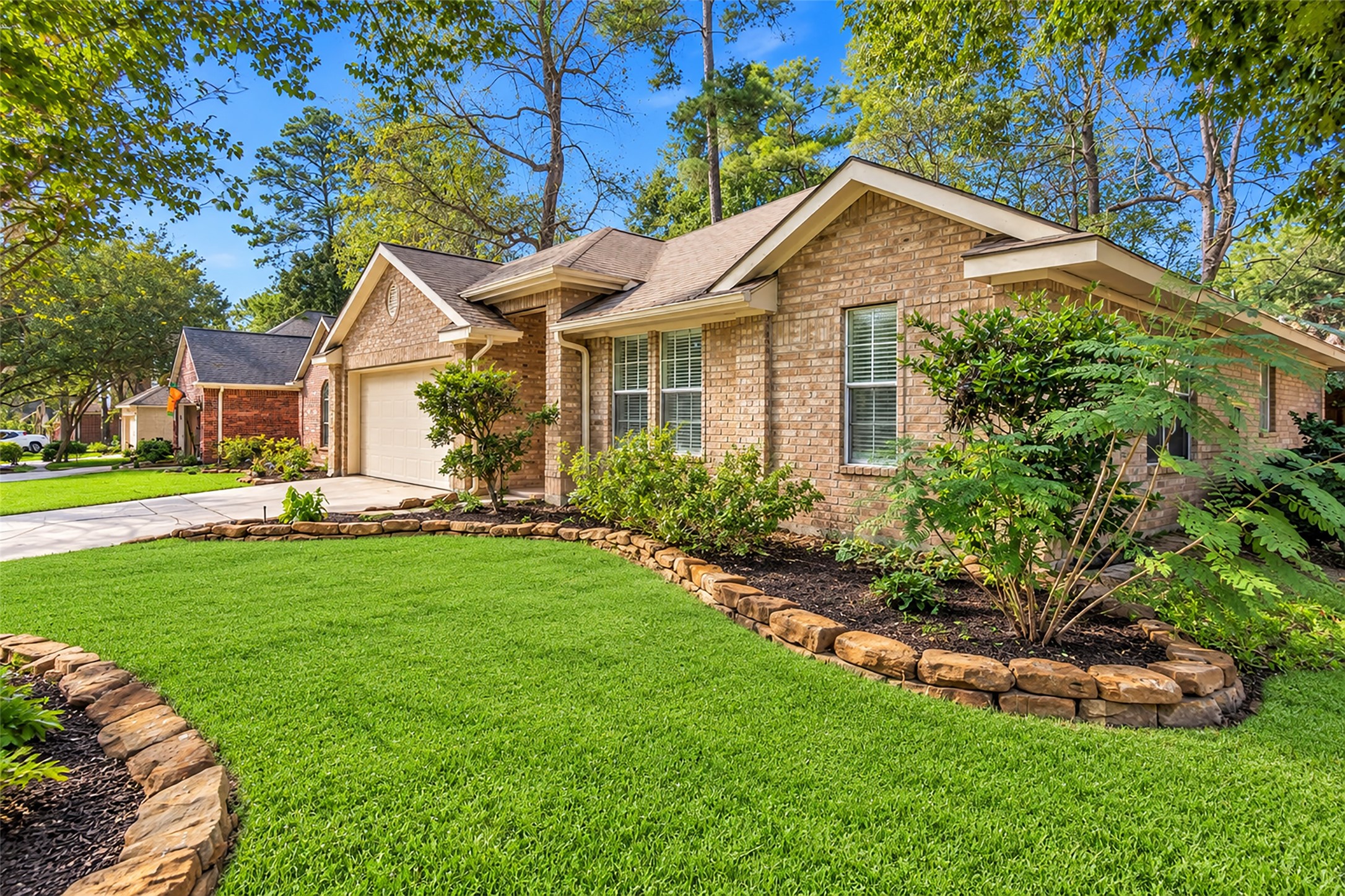 Quiet neighborhood location on a cul-de-sac.  Grass enhanced.