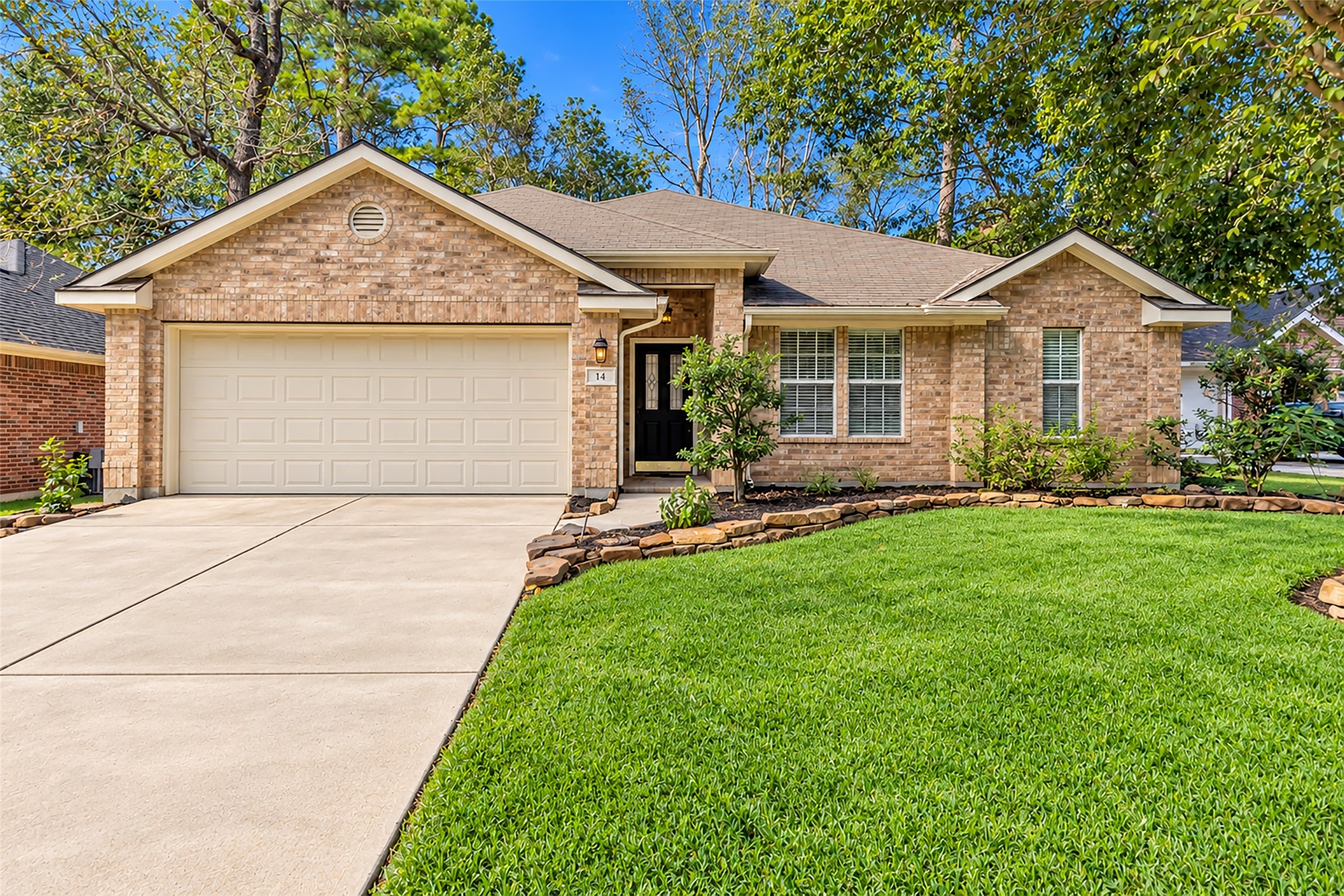 Beautifully maintained one-story home.  Grass enhanced