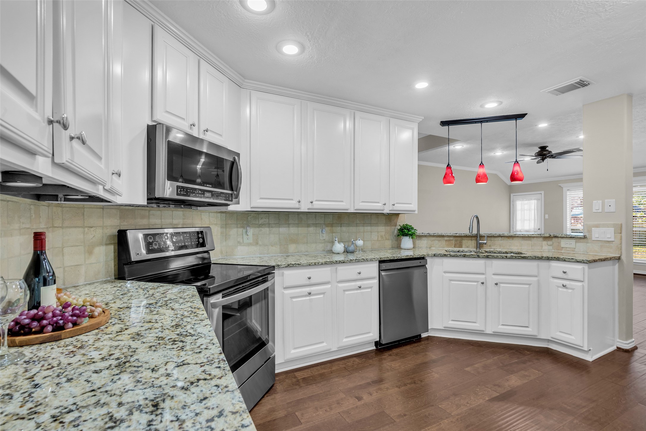Plenty of counter space and cabinetry