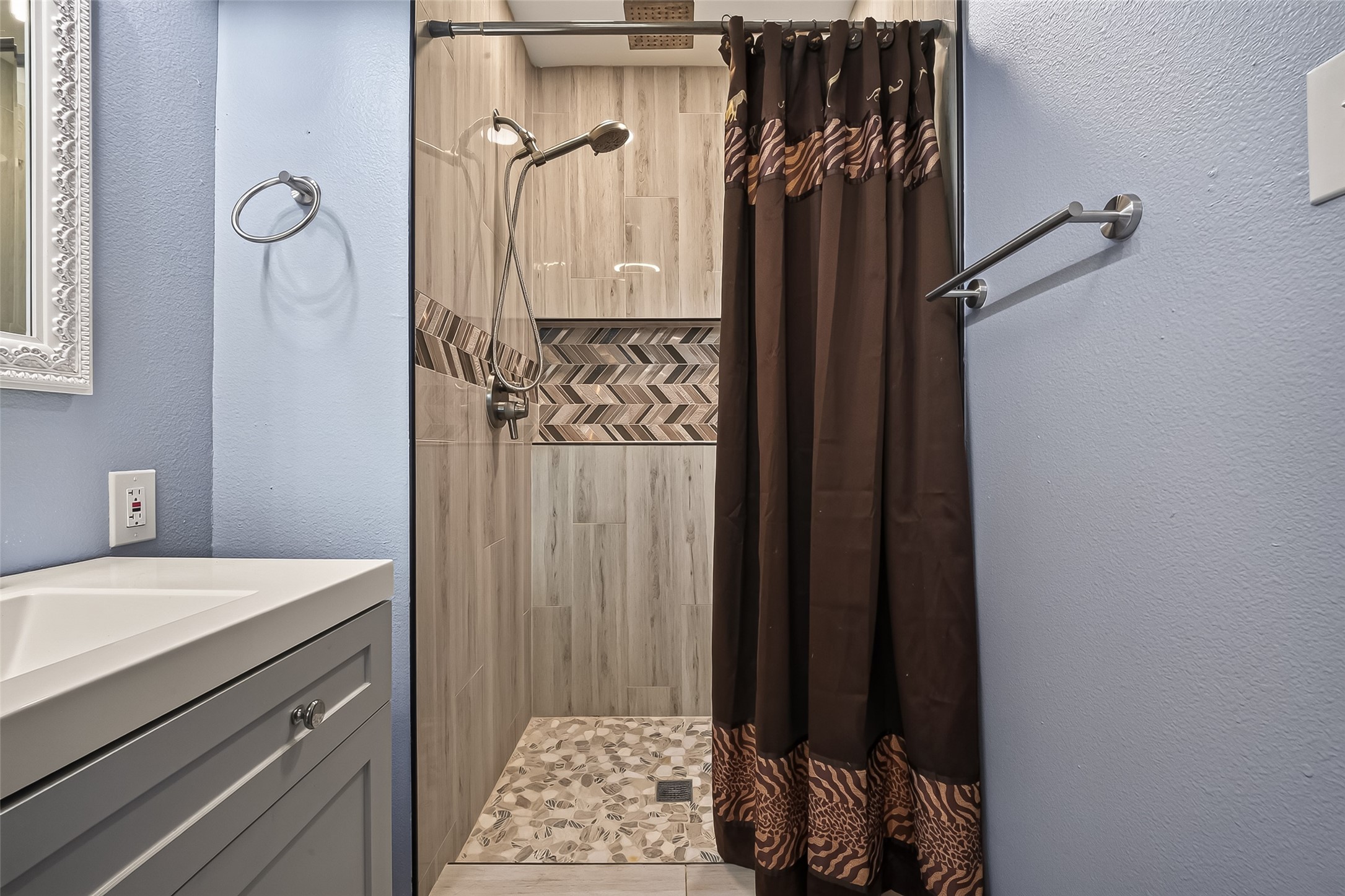 Primary modern tiled shower