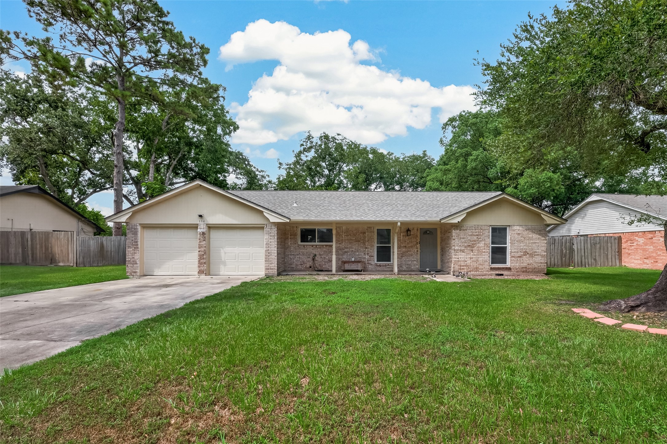 Plenty of front yard but wait til you see the back!