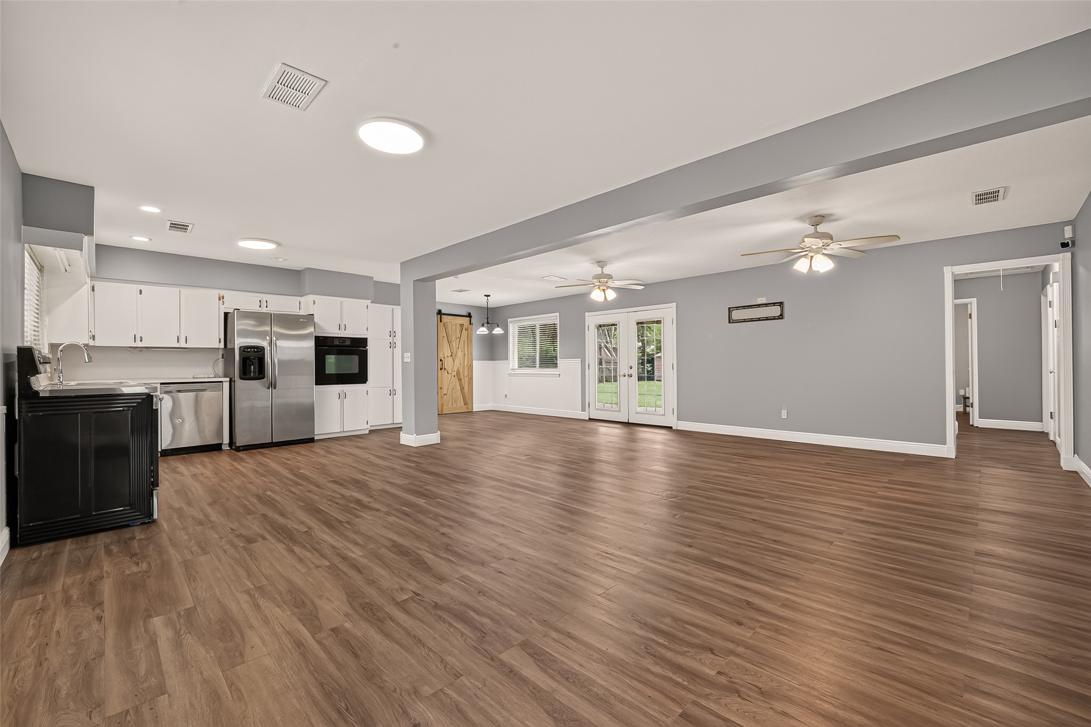 Spacious open concept