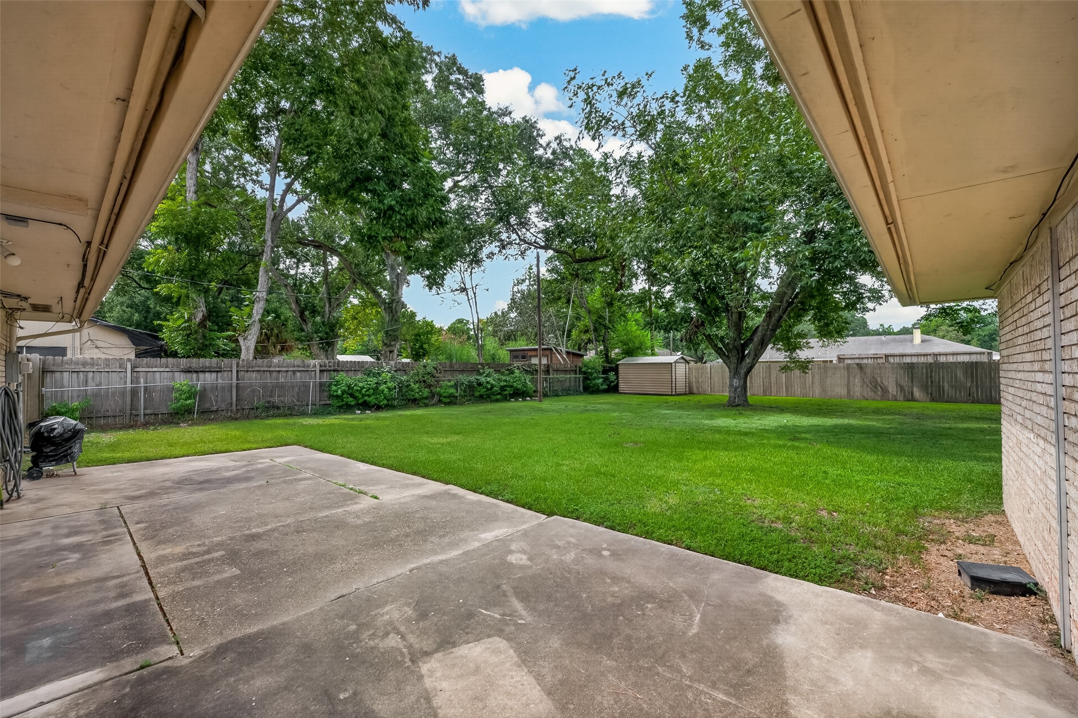 Patio great for outdoor entertainment
