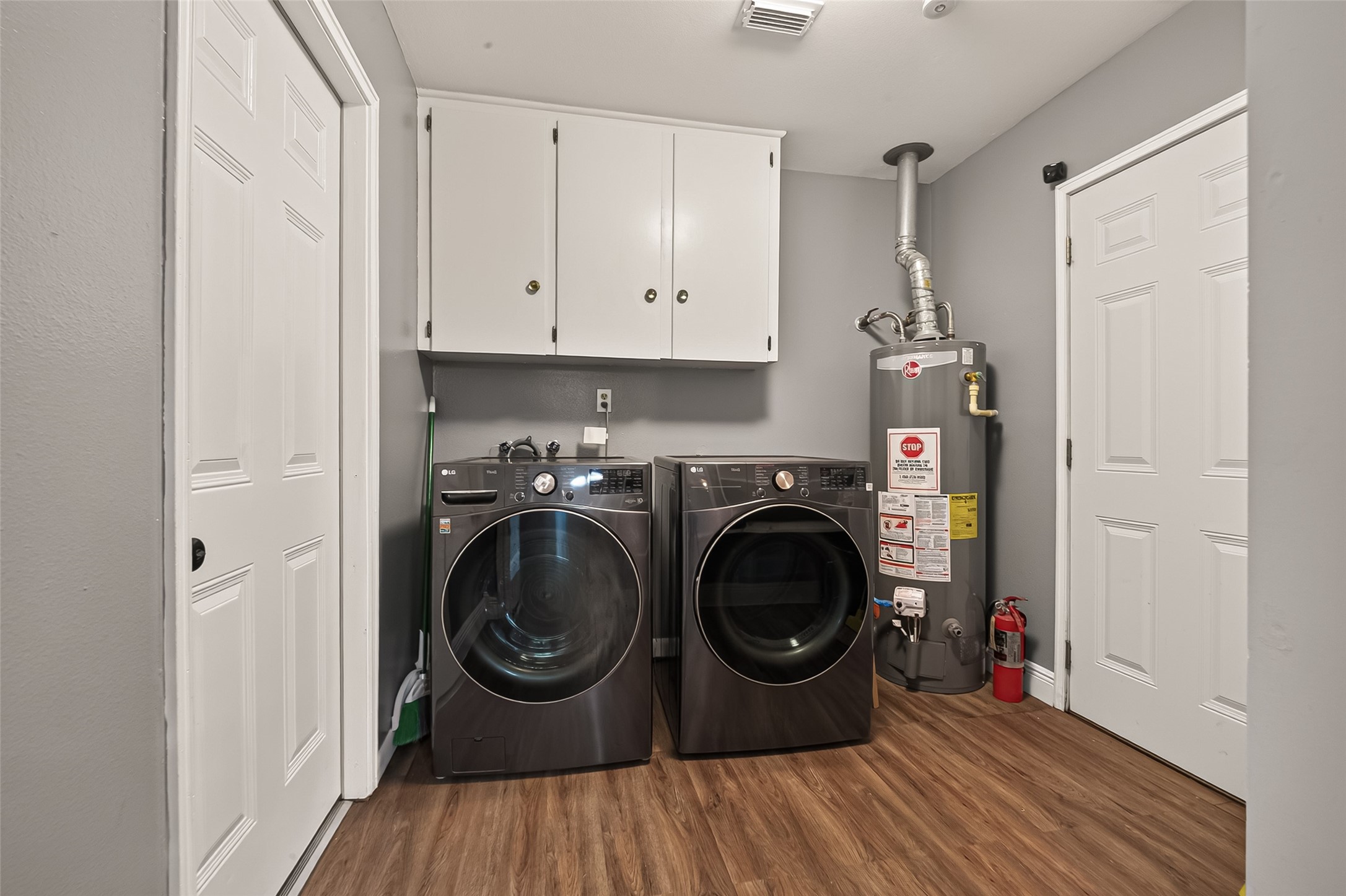 Laundry room in house