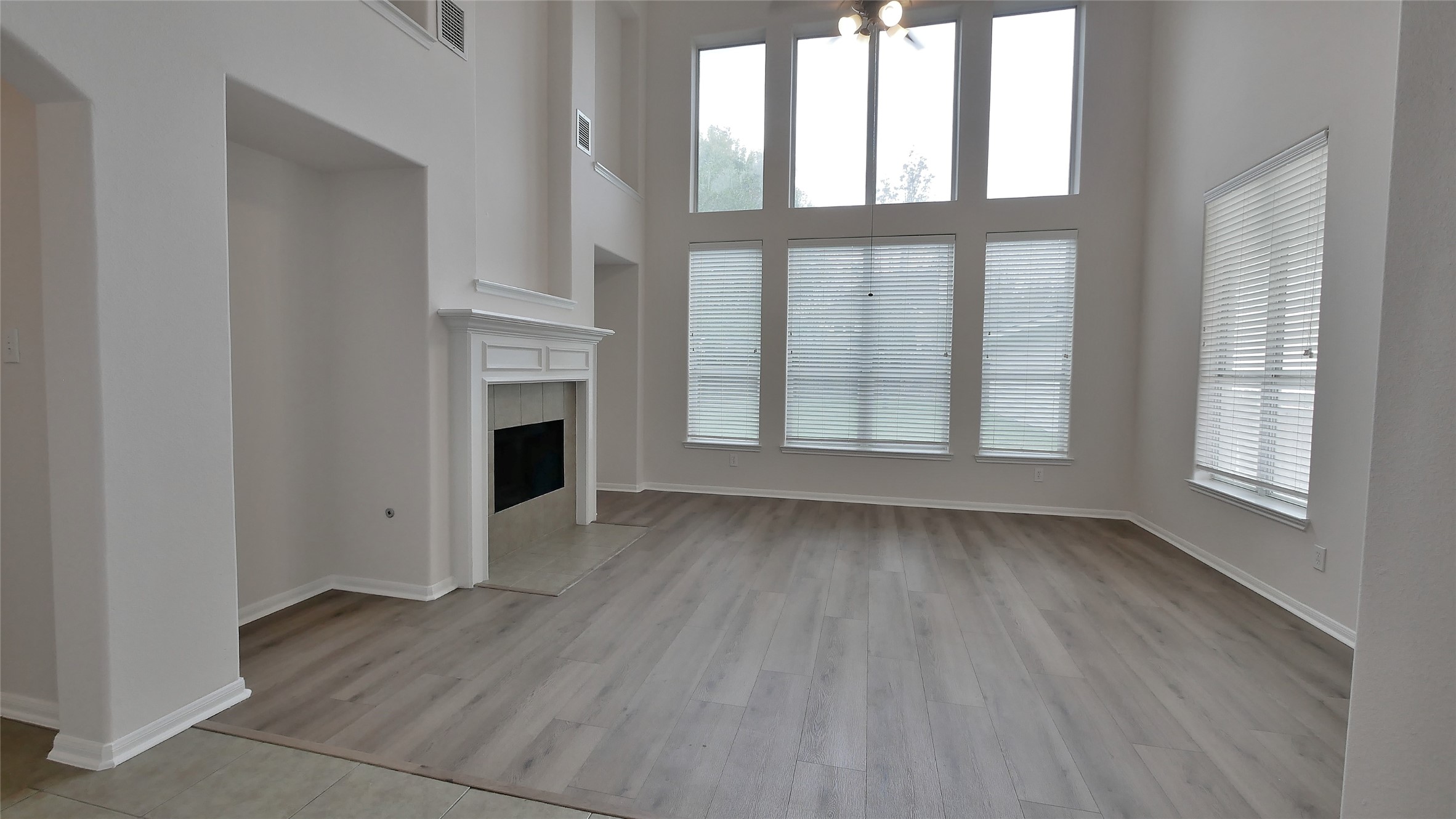 Family Room with large windows