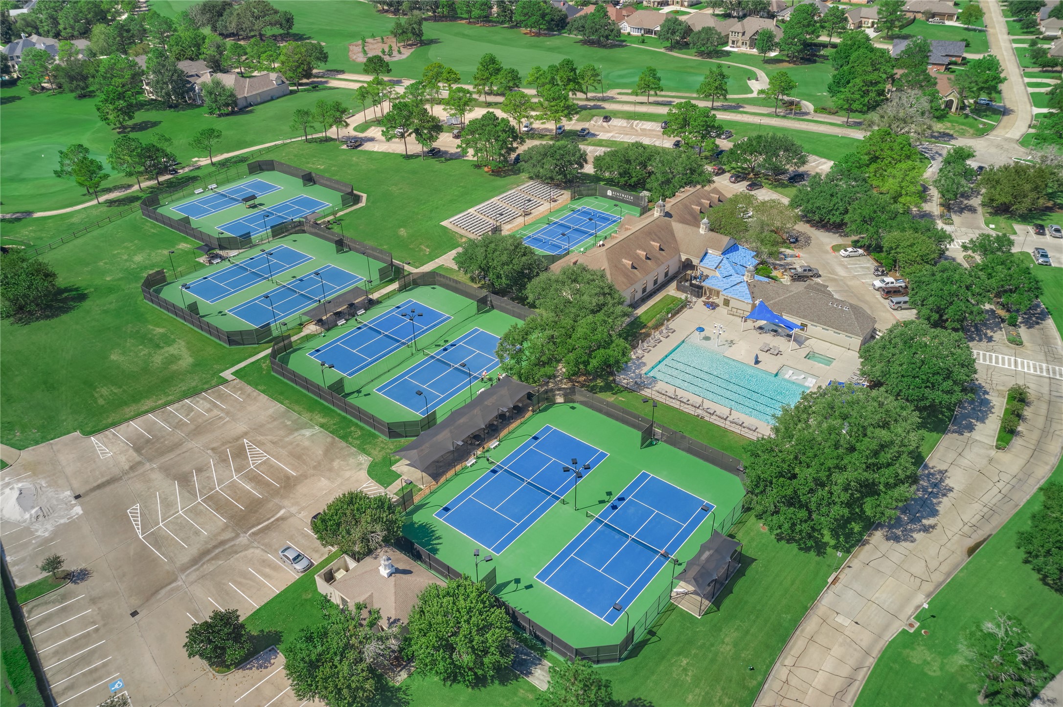 Enjoy access to tennis and pickleball courts, a resort-style swimming pool, a relaxing day spa, and a fully equipped fitness center.