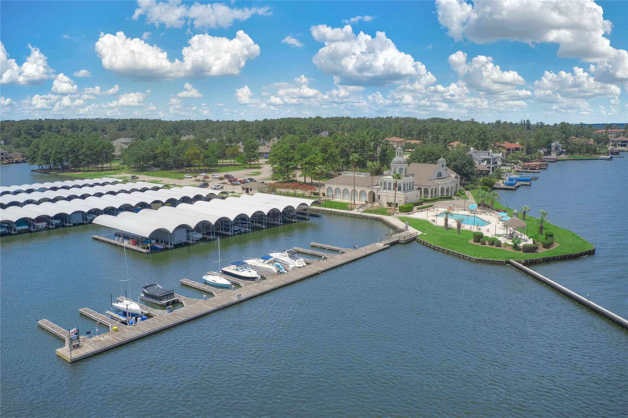 Private marina for effortless waterfront living.