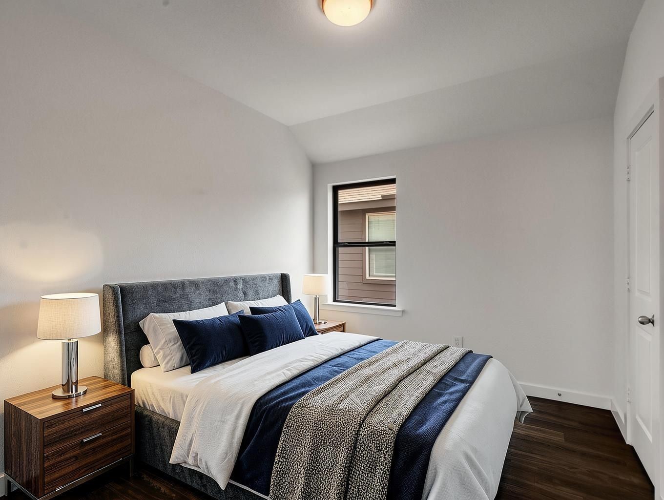 This downstairs bedroom adds valuable flexibility with natural light and a private feel. A refined space for guests, work, or quiet retreat. Virtually staged.