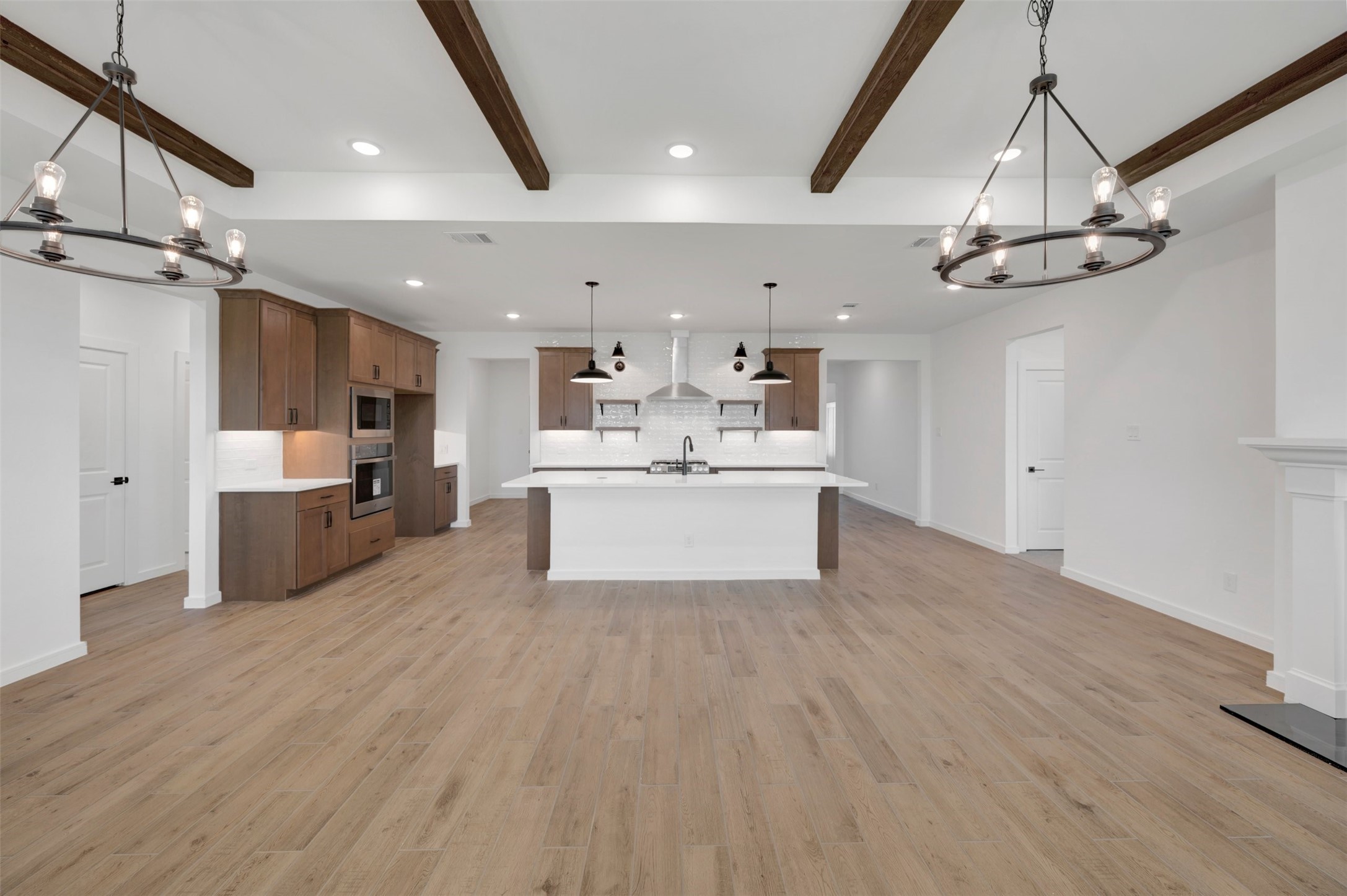 Gourmet island kitchen